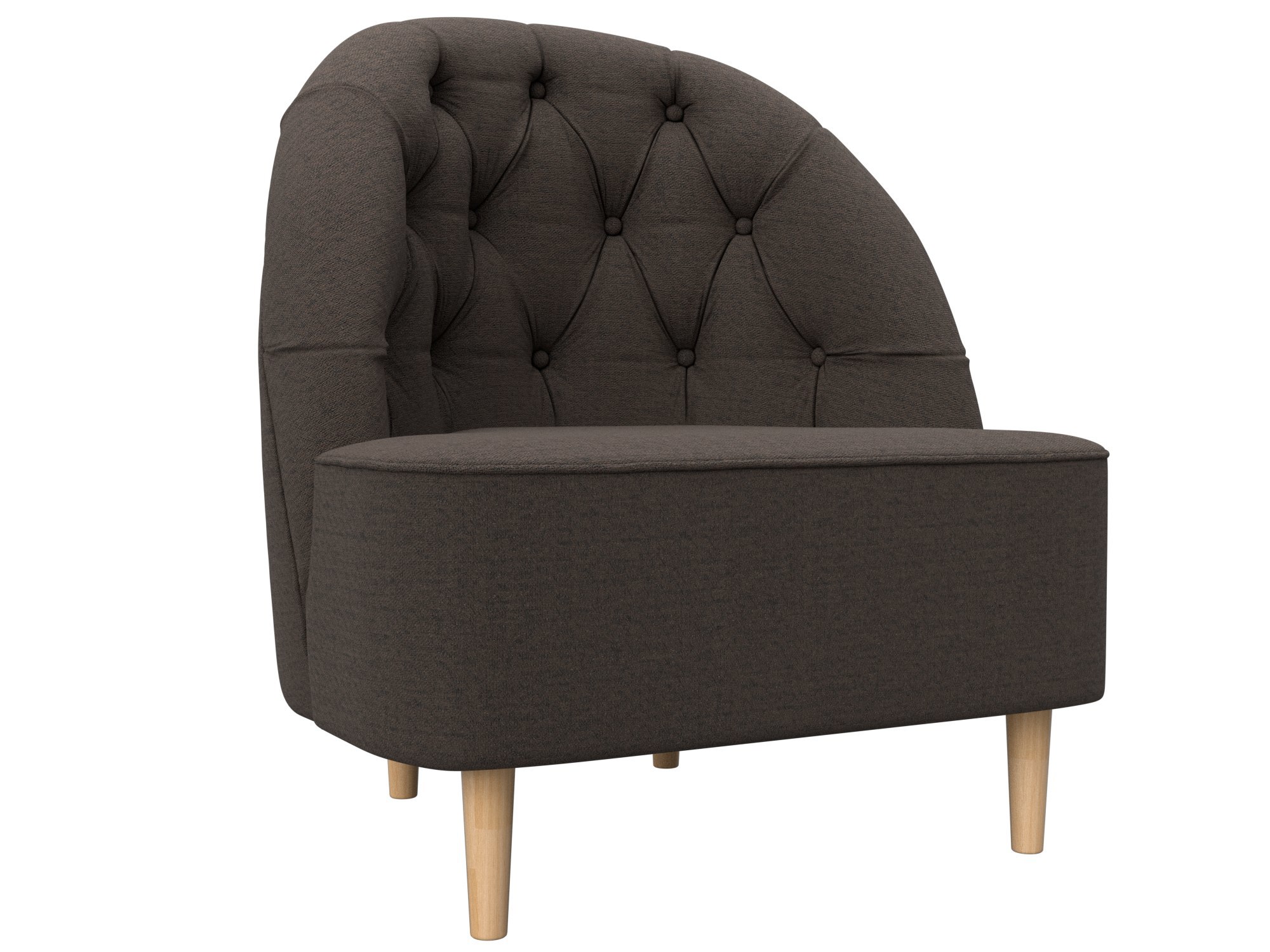 Изображение товара Мягкое кресло Лига диванов Амиса 74x84x63 см коричневое для гостиной и офиса