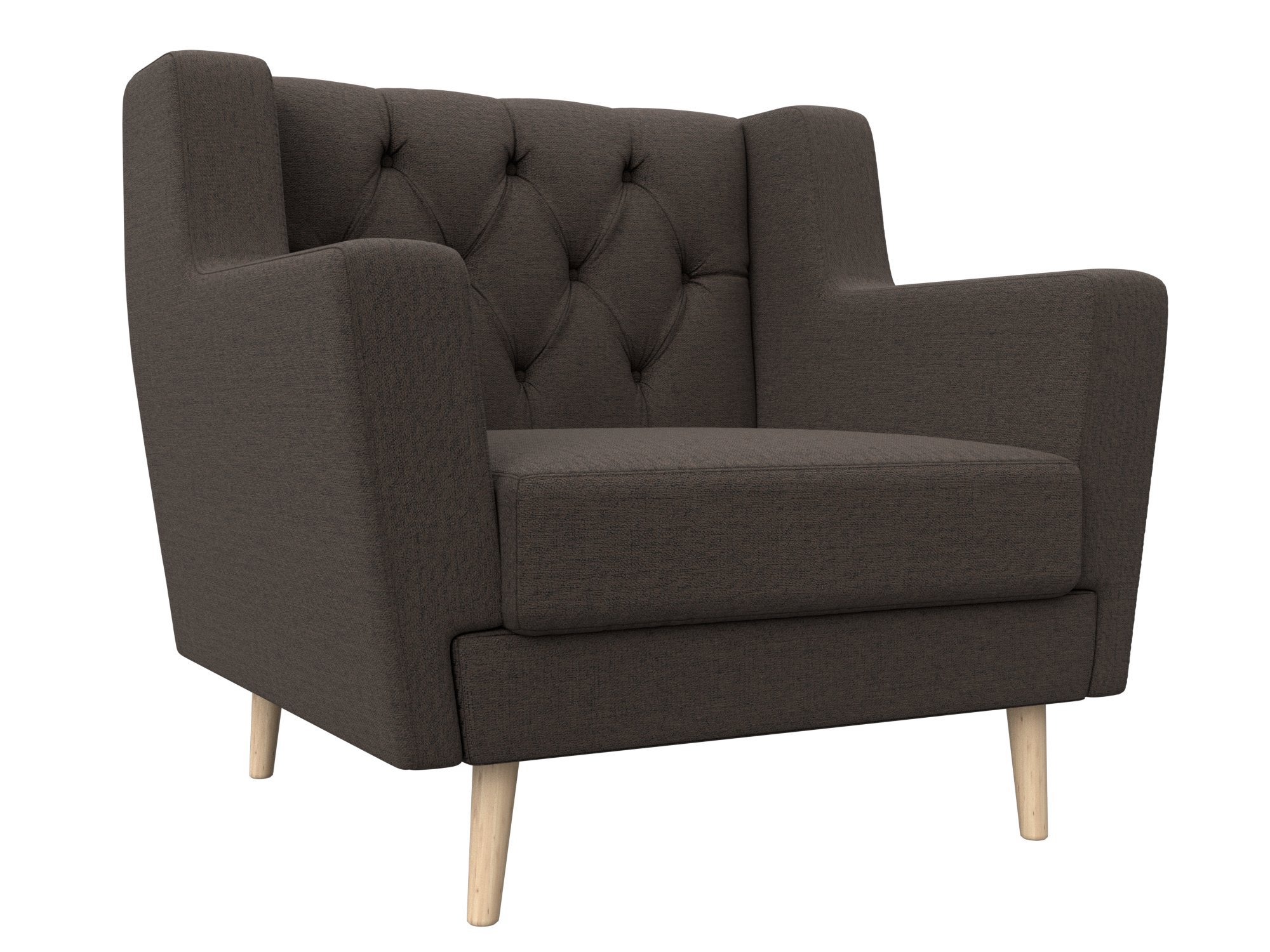 Изображение товара Мягкое кресло Лига диванов Брайтон Люкс амур 78x85x77 см коричневое