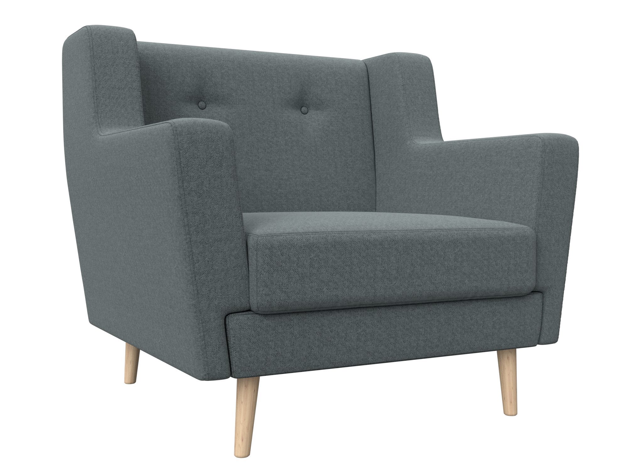 Изображение товара Мягкое кресло Лига диванов Брайтон 78x85x77 см рогожка цвет амур 07 серый