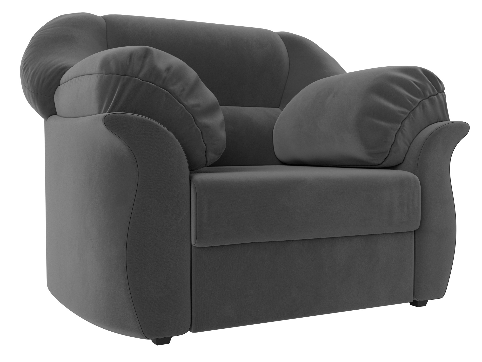 Изображение товара Мягкое кресло Карнелла Лига Диванов 112x93x93 см серое комфортное и практичное