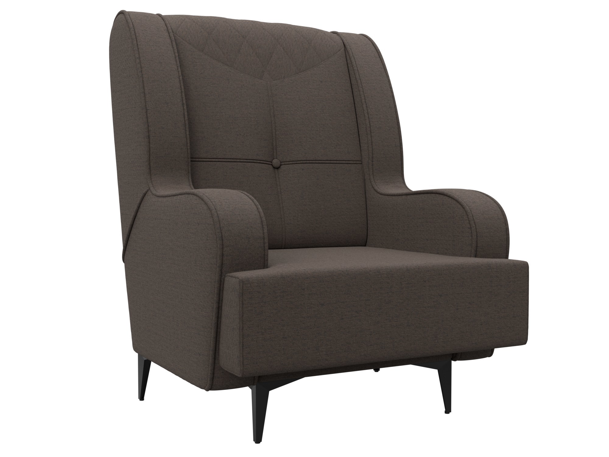 Изображение товара Мягкое кресло Лига диванов Неаполь 72x101x77 см рогожка цвет амур 05 коричневый