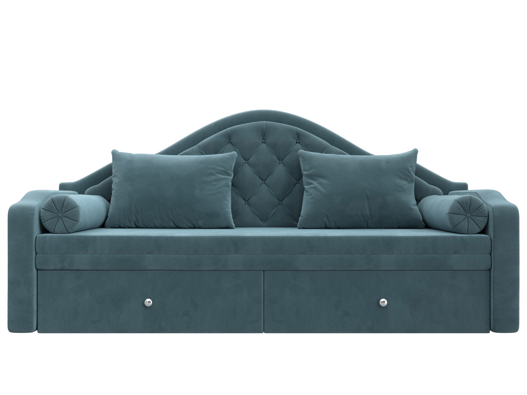 Изображение товара Детский прямой диван Сойер Лига диванов с выкатной системой и ящиками 210x111x84 см