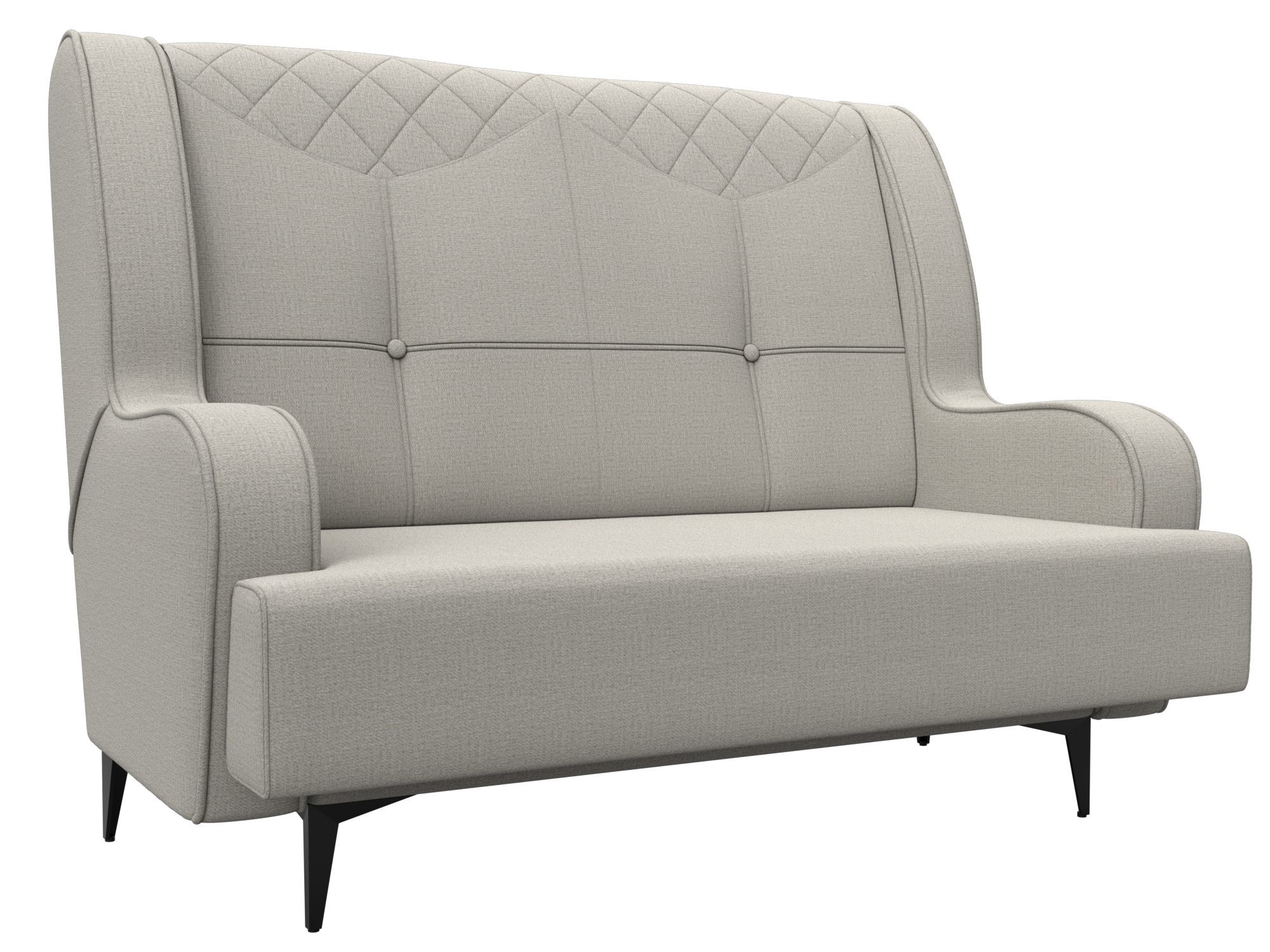 Изображение товара Диван прямой Лига диванов Неаполь 122707_спб 135x101x77 см рогожка цвет амур 02 бежевый