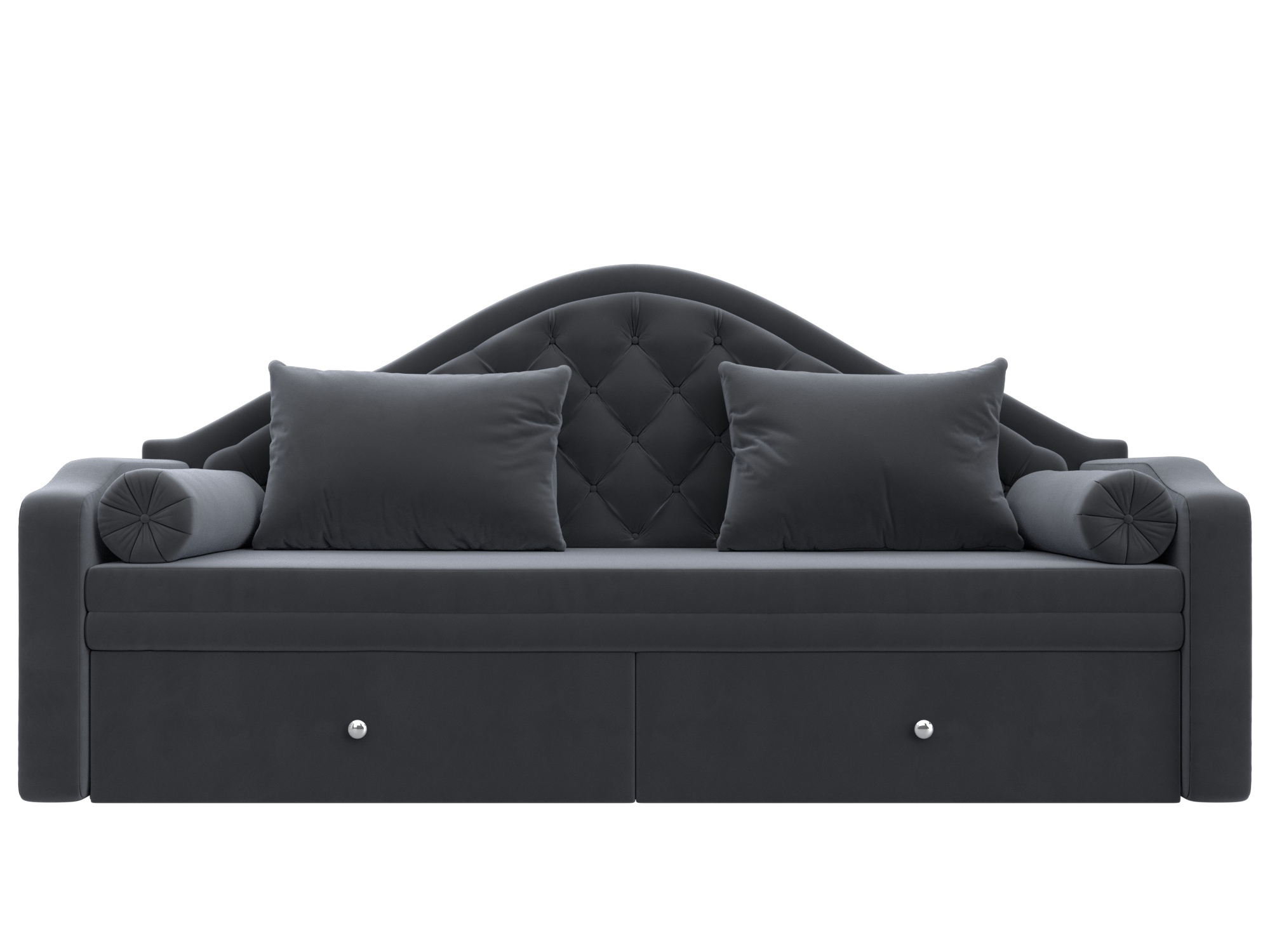 Изображение товара Диван детский прямой Сойер Лига диванов 100577 210x111x84 см велюр цвет серый