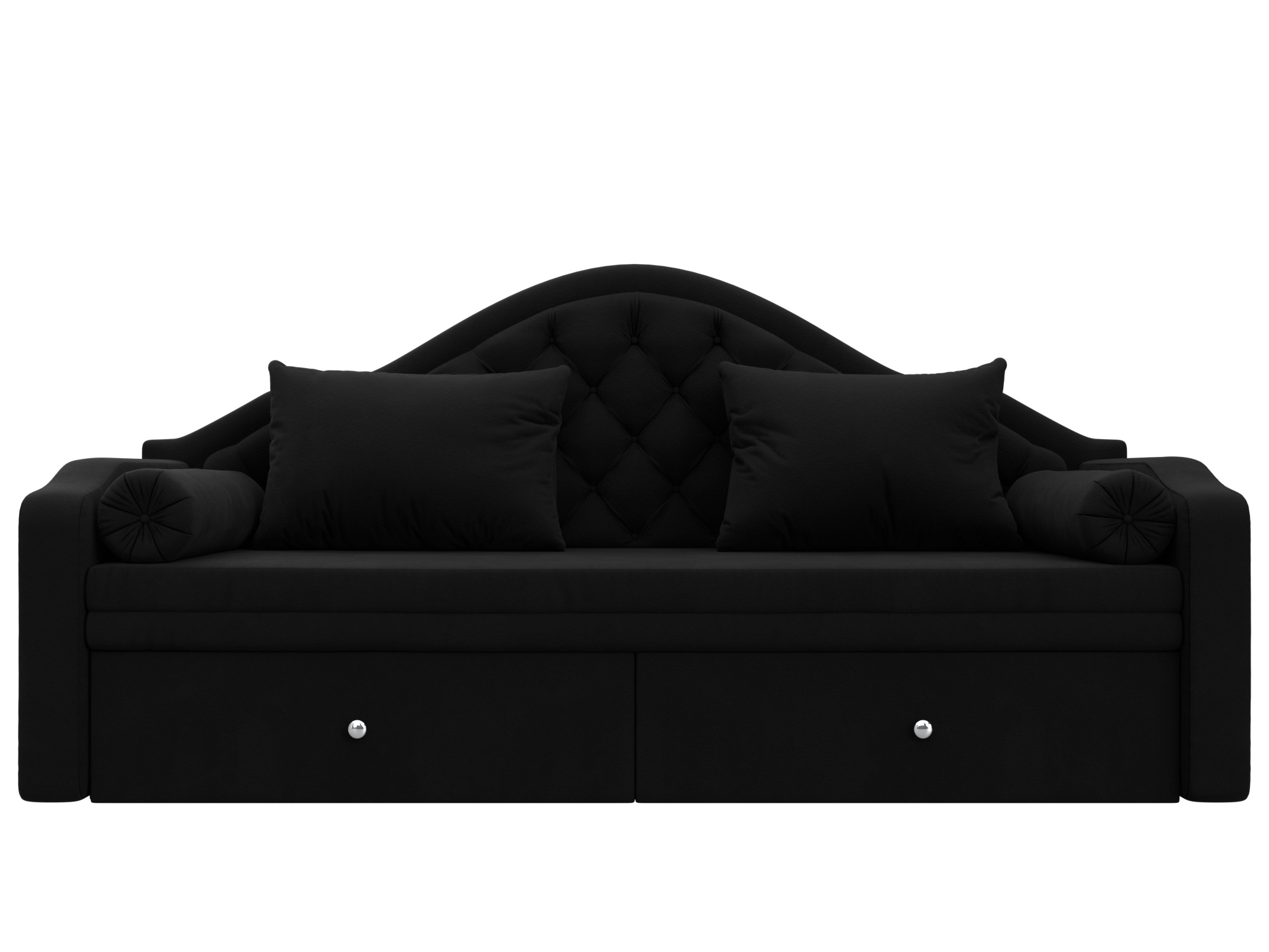 Изображение товара Детский диван Сойер Лига диванов с выкатной системой трансформации черный