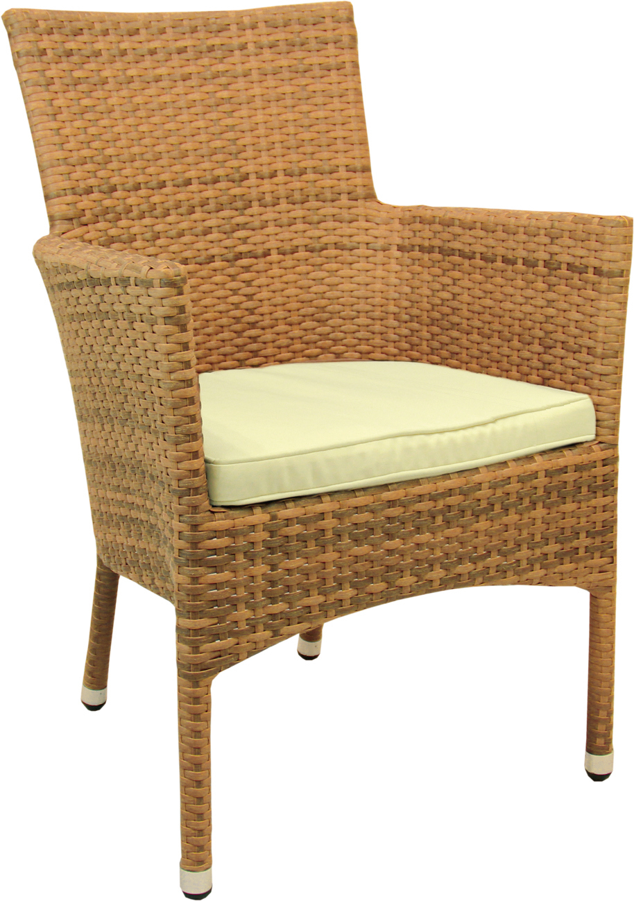 Изображение товара Кресло садовое KONWAY Милан из искусственного ротанга с подлокотниками