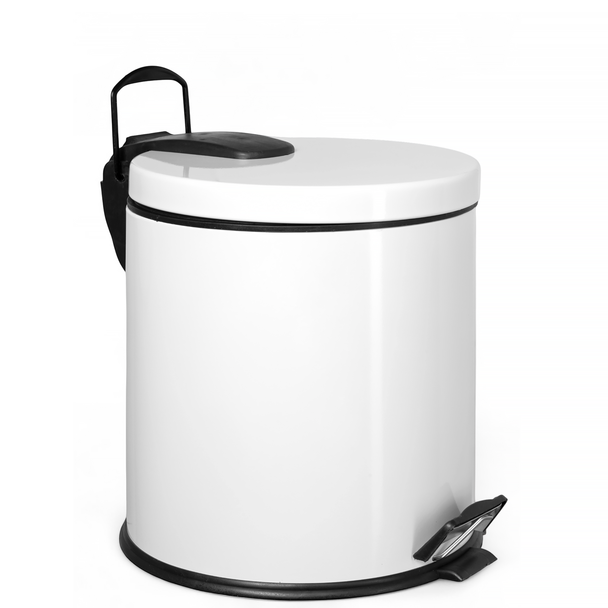 Изображение товара Мусорный контейнер педальный 20 л из нержавеющей стали MIAPROF белый глянец