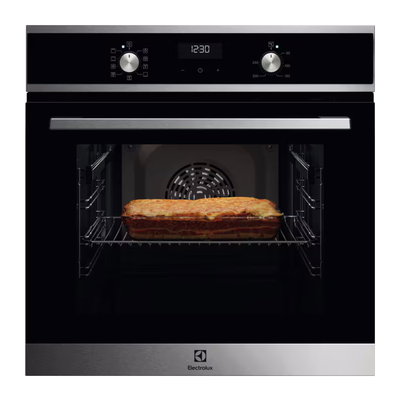 Изображение товара Встраиваемый электровенний духовий шкаф ELECTROLUX EOF5F50BX Нержавеющая сталь Изображение товара Встраиваемый электровенний духовий шкаф ELECTROLUX EOF5F50BX Нержавеющая сталь