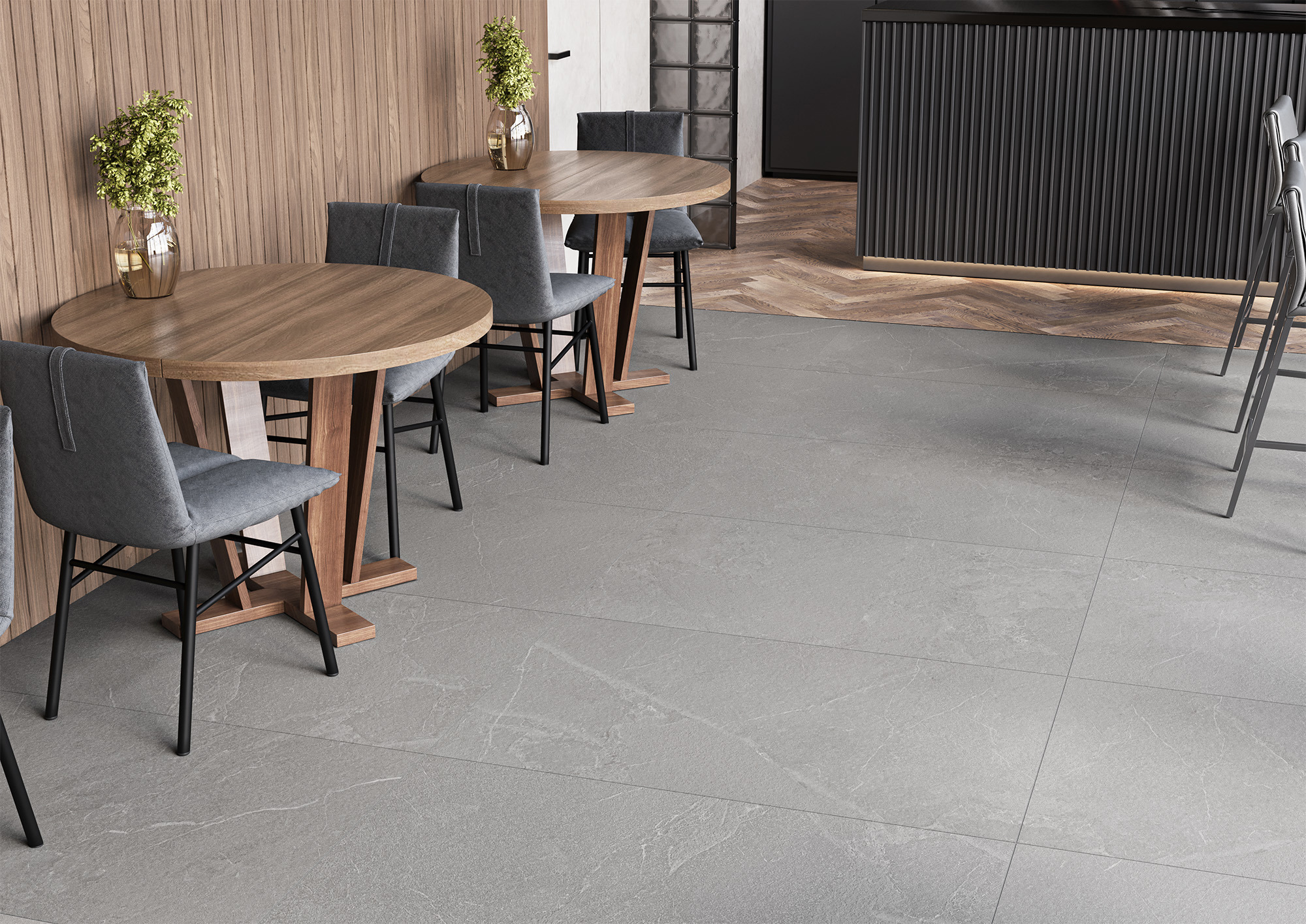 Изображение товара Керамогранит Staro Basaltina Grey 60x120см Antislip Ректифицированный матовый