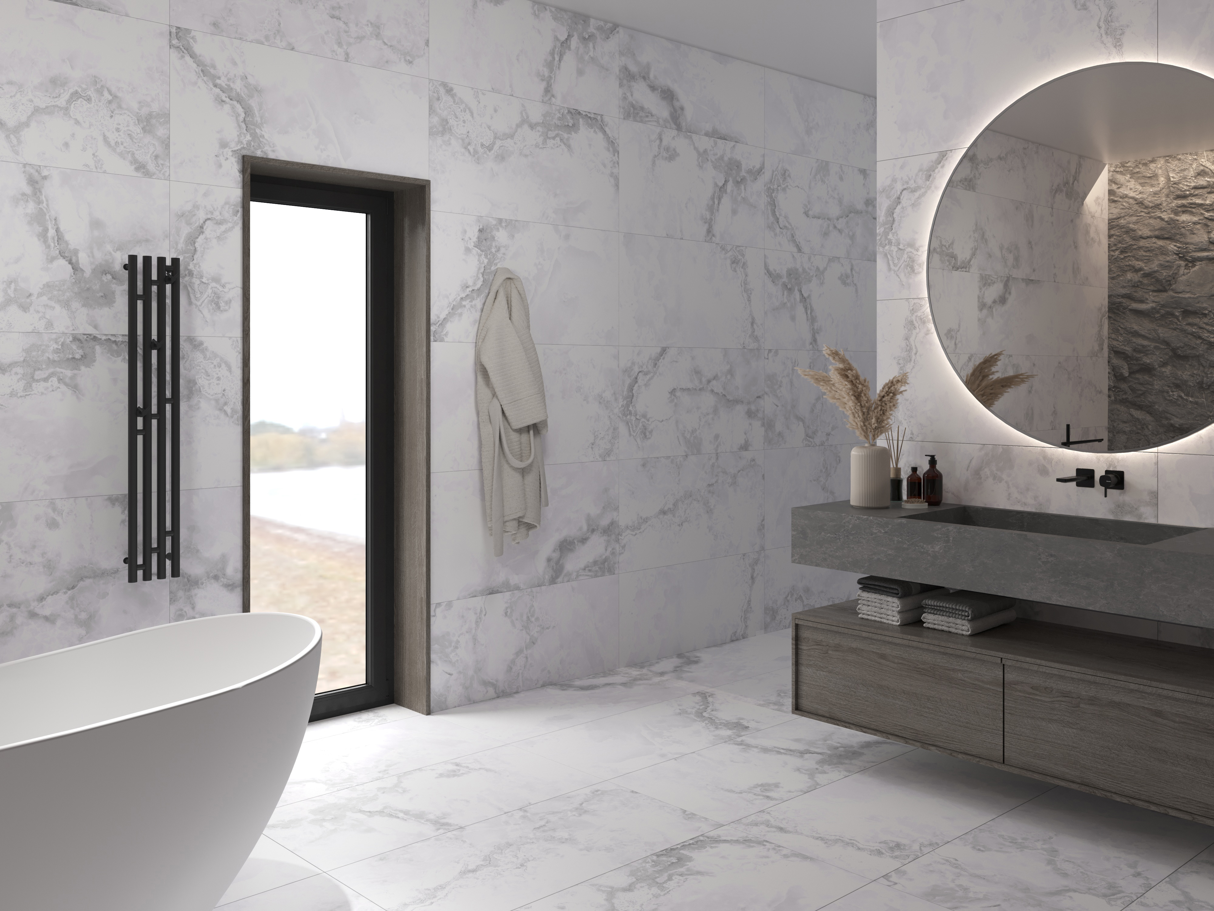 Изображение товара Керамогранит Staro Luna rossa 1237554 60x120см цвет серый/серебристый