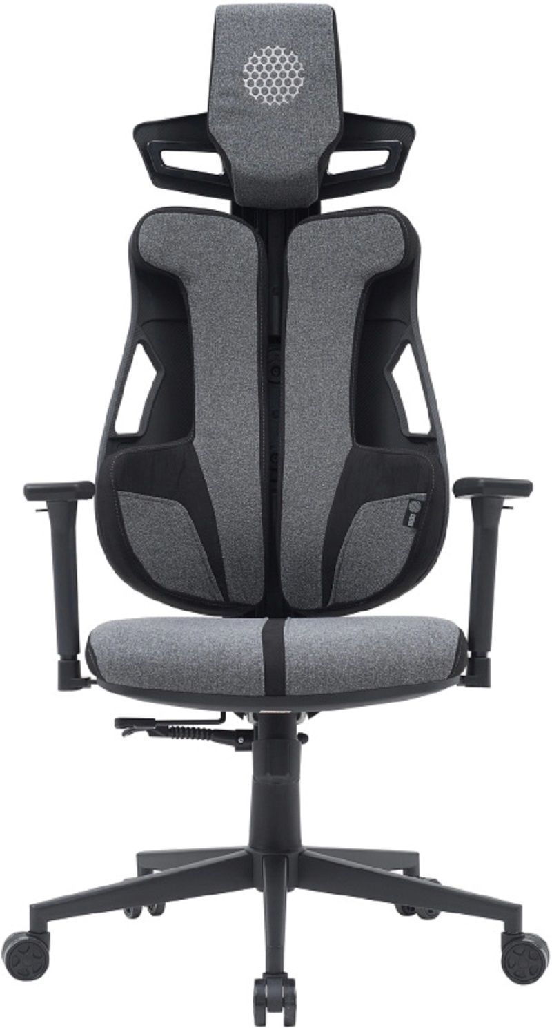 Изображение товара Офисное кресло Cactus CS-CHR-DUO-GYBK 50x133x102 см эко кожа цвет серый/черный