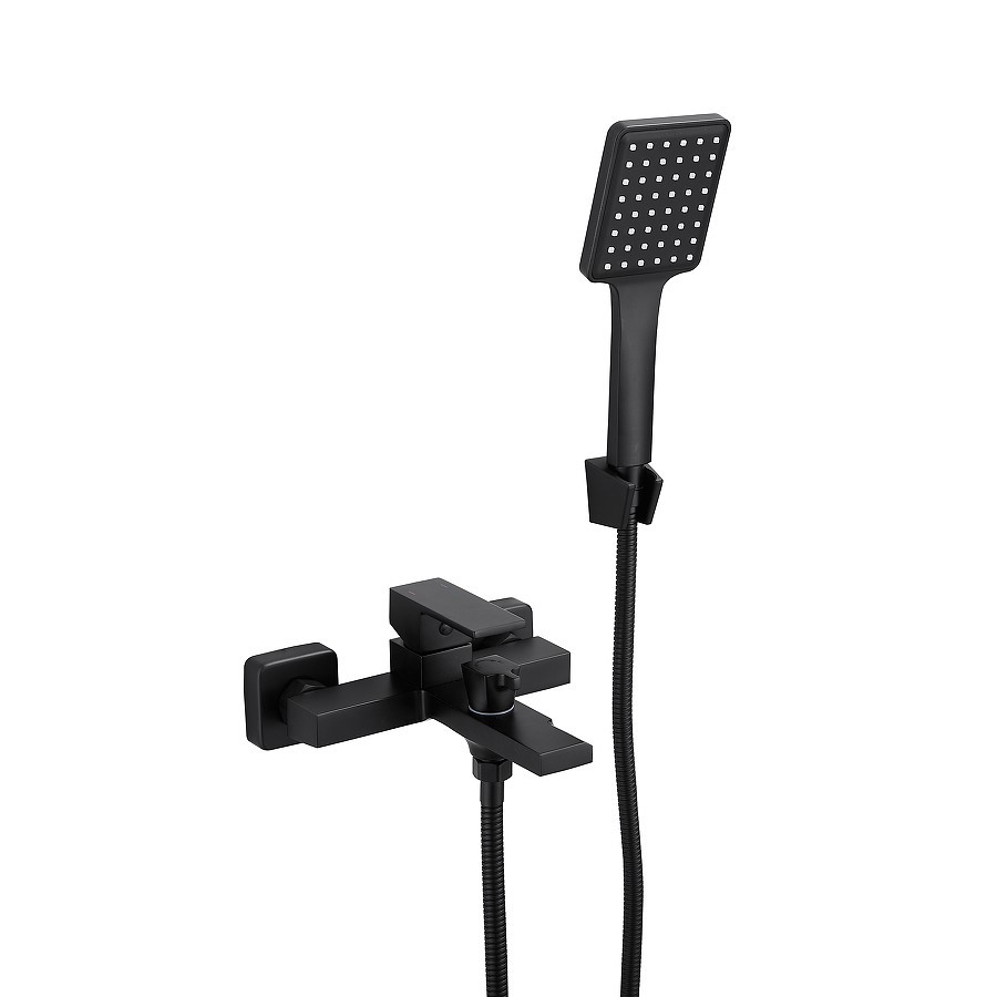 Изображение товара Смеситель для ванны Belz B60613-7 с душевой лейкой однорычажный цвет черный