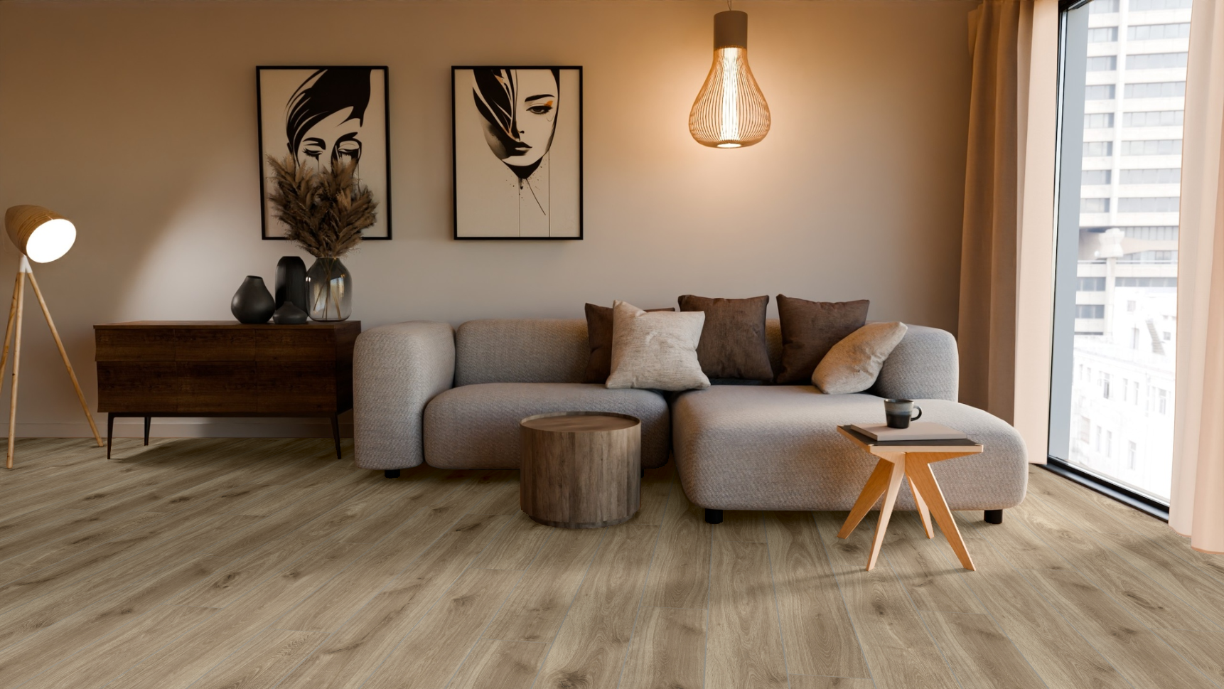 Изображение товара Ламинат Kronopol Terra Aqua Block Дуб Венеция 33 класс толщина 8 мм с фаской 2.372 м², цена за упаковку