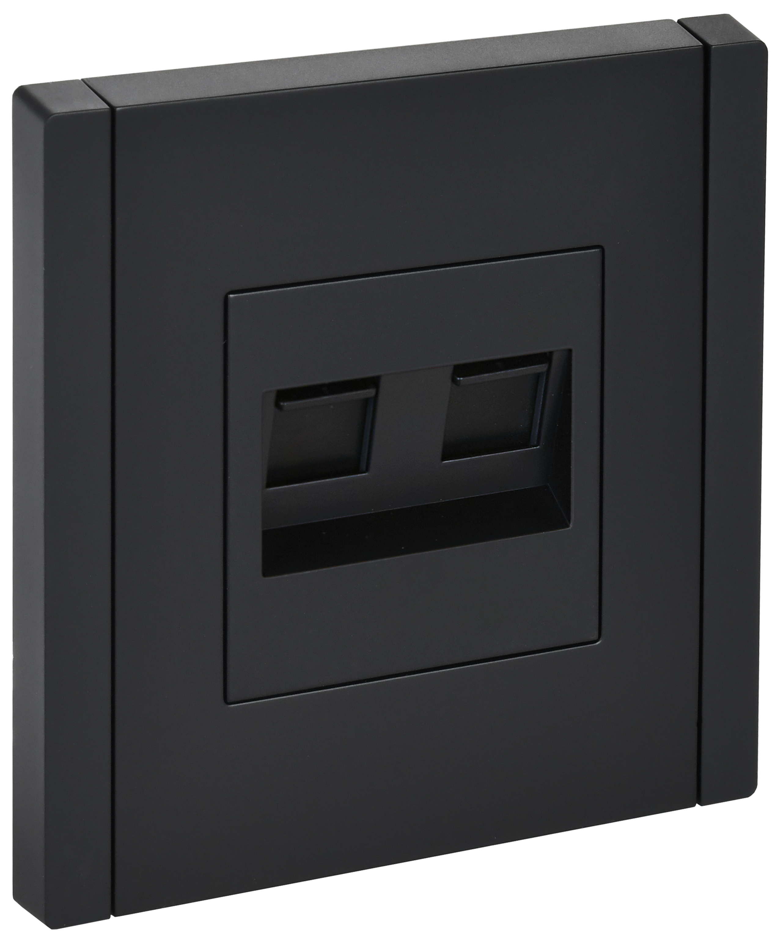 Изображение товара Розетка встраиваемая двойная IEK Forte&Piano RJ45 cat 5е цвет черный