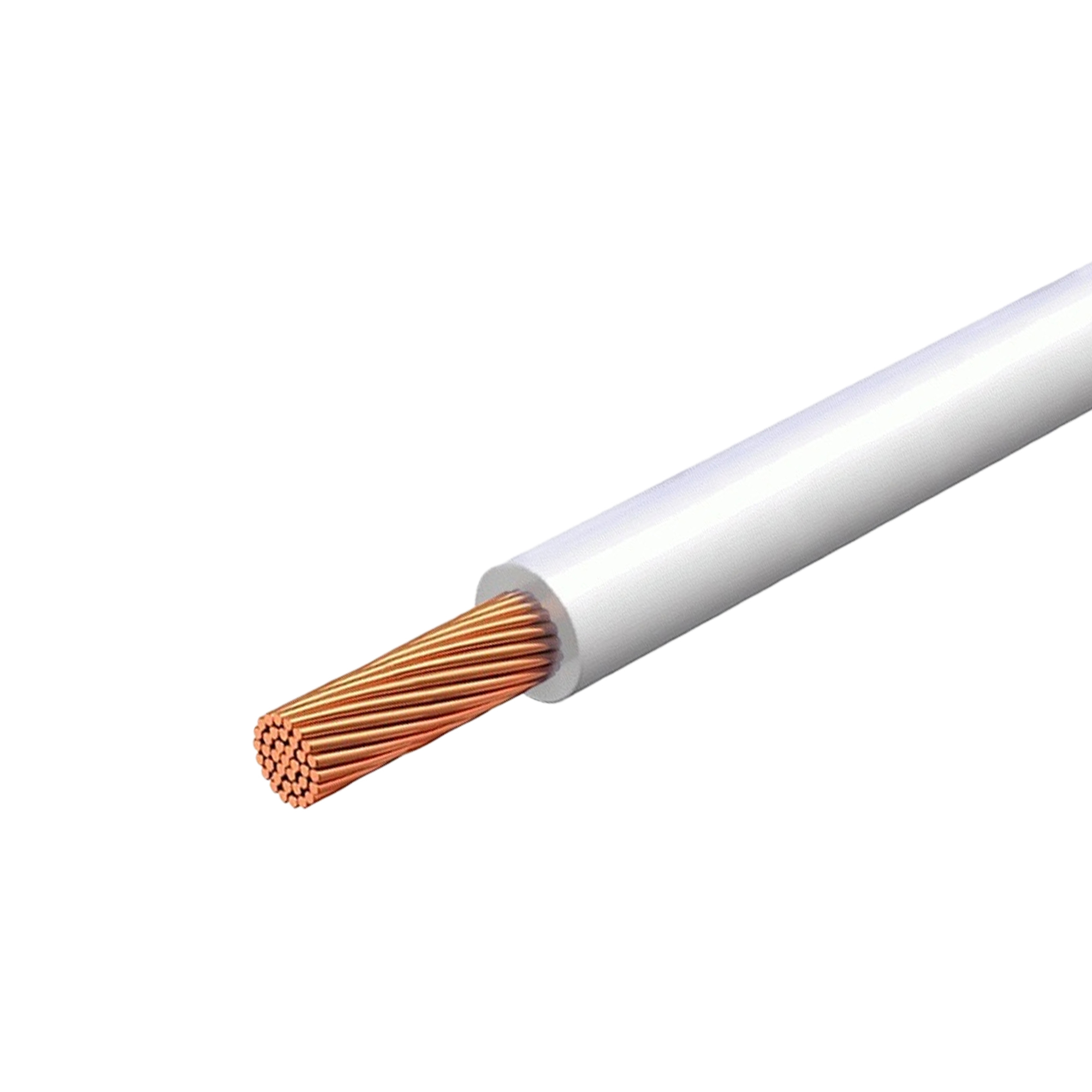 Изображение товара ПуГВнг LS 1x4 на отрез белый — кабель для внутренней и наружной проводки