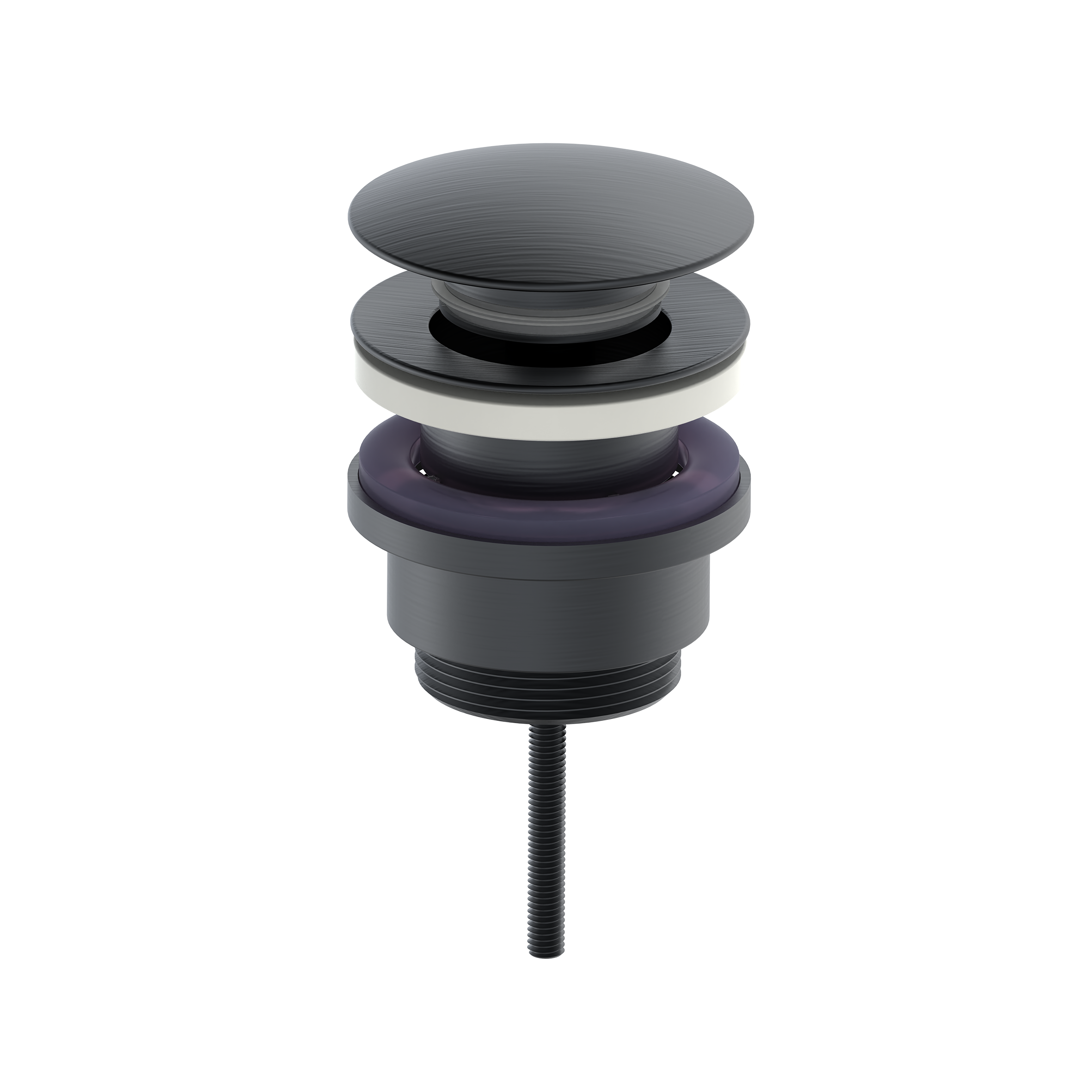 Изображение товара Донный клапан Oliveeka OL-SS07-BGM 7 см ø40 графитовый серый Клик-клак