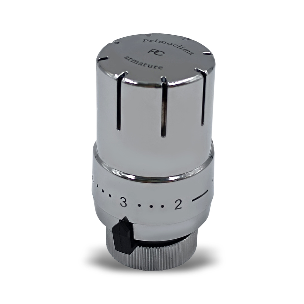 Изображение товара Термостатическая головка Primoclima Mini M30x1,5 серый жидкостная для радиатора
