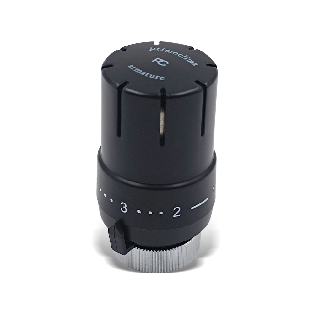 Изображение товара Термостатическая головка Primoclima Mini M30x1,5 черный для радиатора