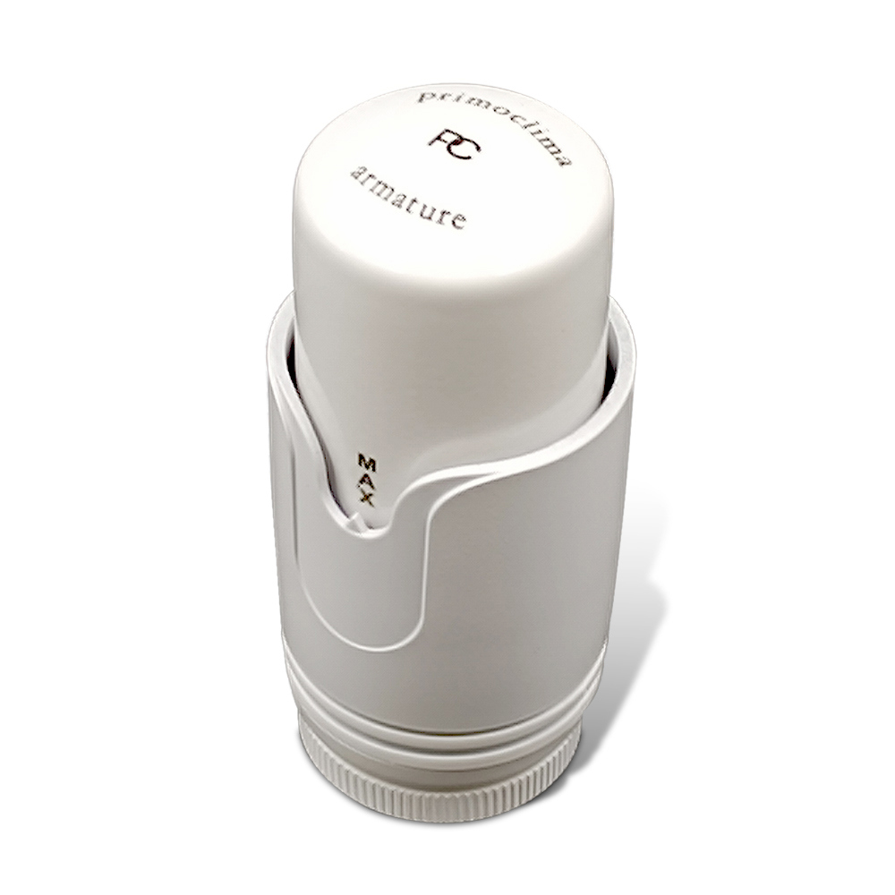 Изображение товара Термостатическая головка Primoclima Armature Trend M30x1,5 белая для радиаторов