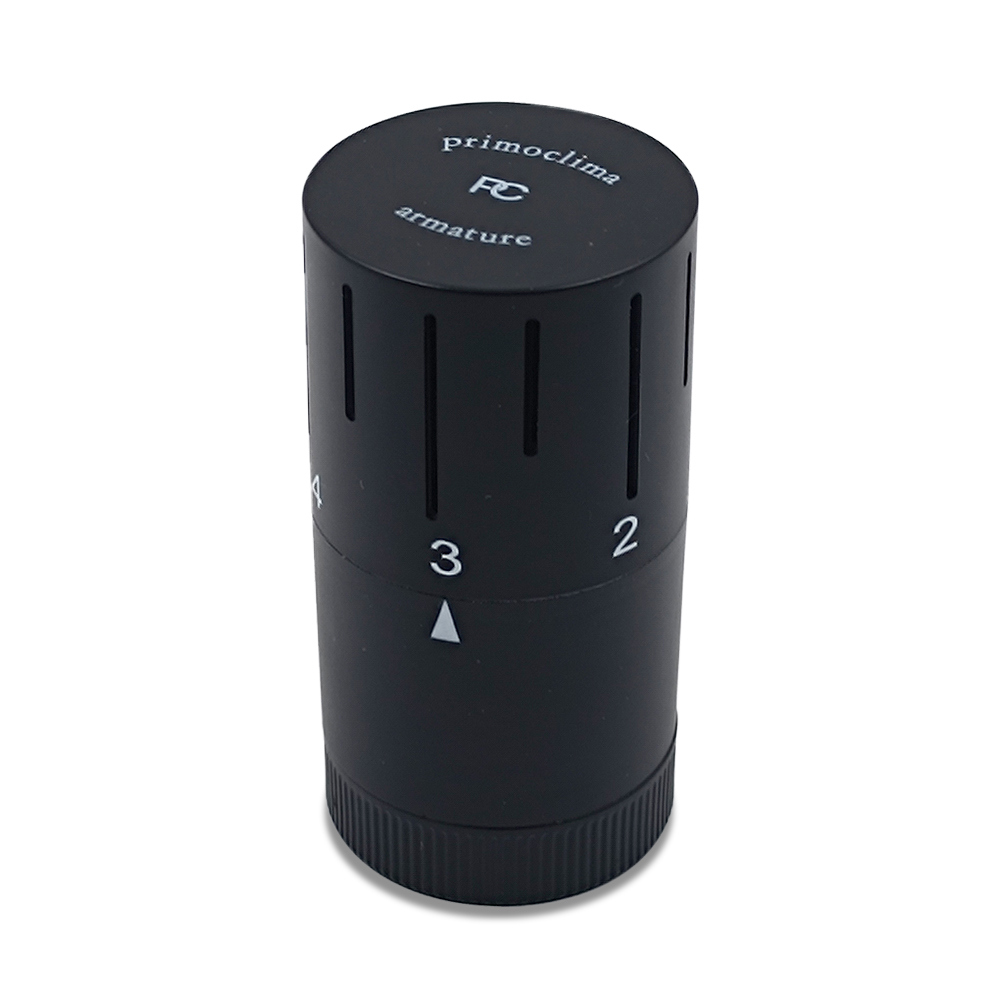 Изображение товара Термостатическая головка жидкостная PrimoClima Armature PCHEAD44B M30x1,5 черный матовый