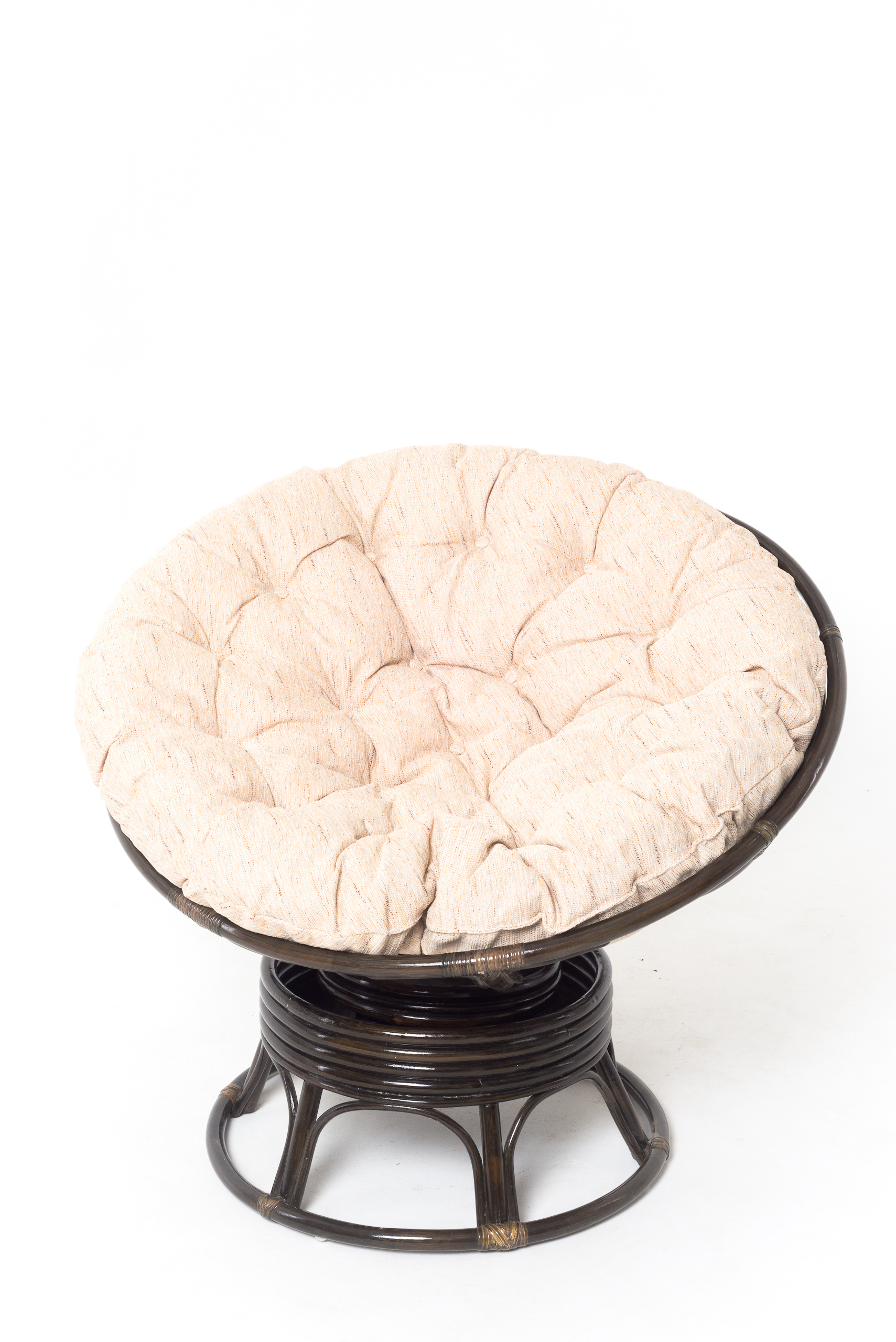 Изображение товара Кресло-качалка PAPASAN 23-01В темный коньяк с подушкой