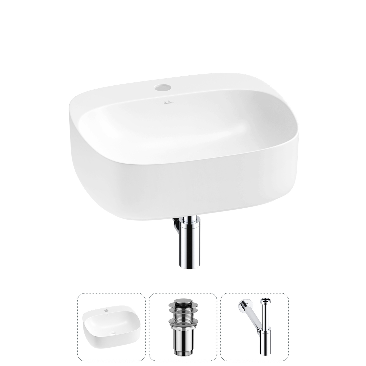 Изображение товара Раковина Wellsee ideal 20214131R 50см модулярная для ванной комнаты