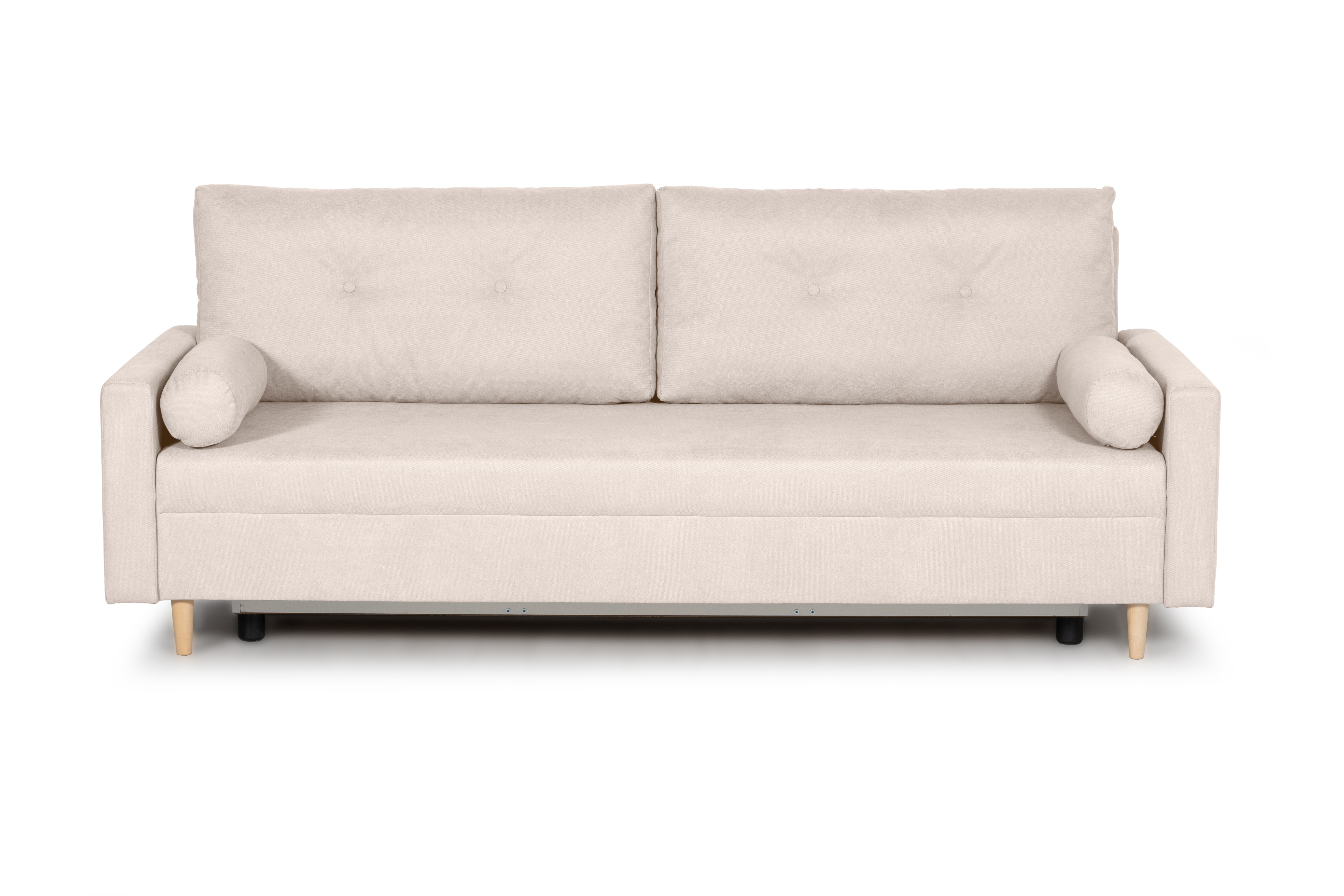 Изображение товара Диван раскладной СМК Кейп 217x87x90 см велюр цвет бежевый