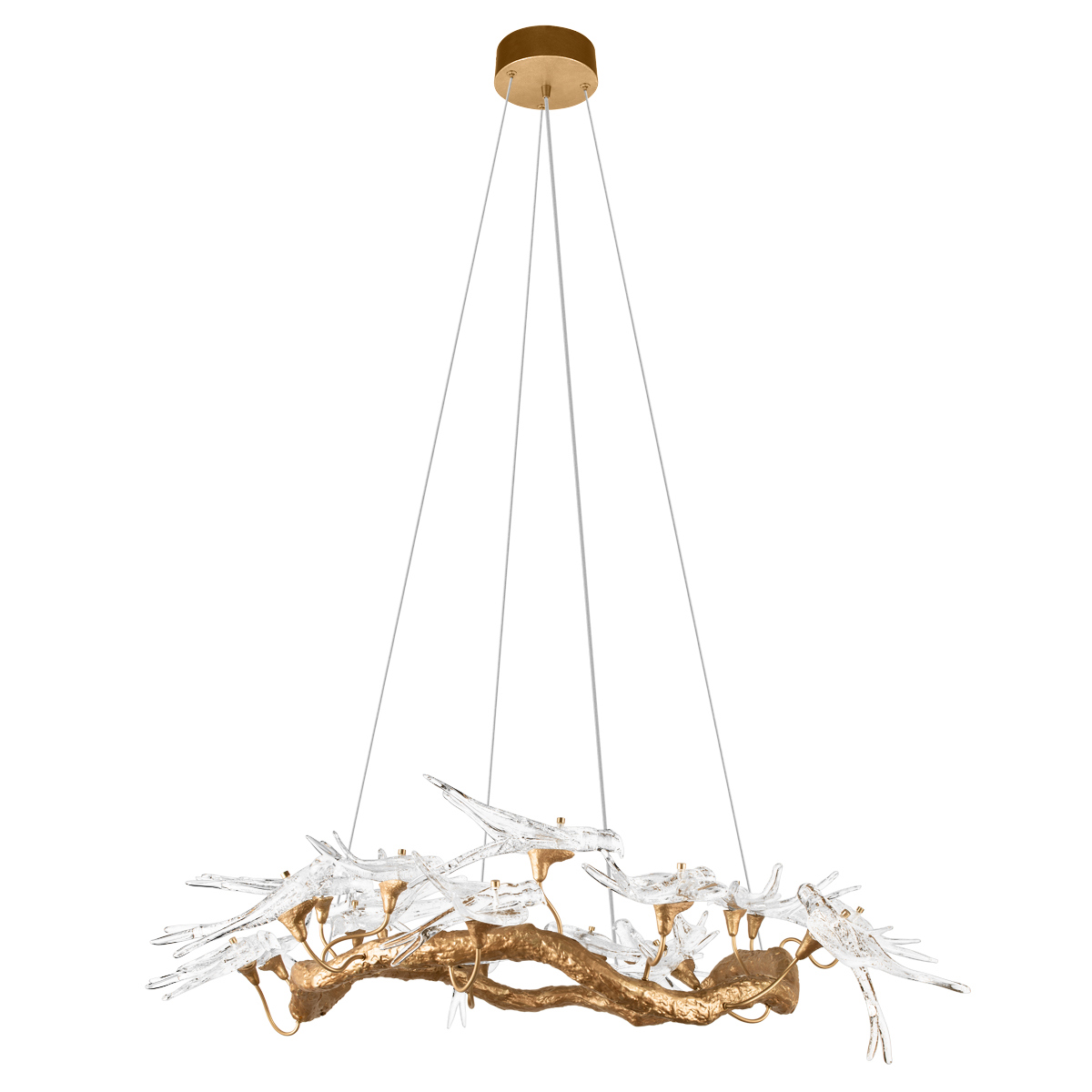 Изображение товара Подвесной светодиодный светильник Loft It Voa 10378-1000 бронза стекло 18 м²