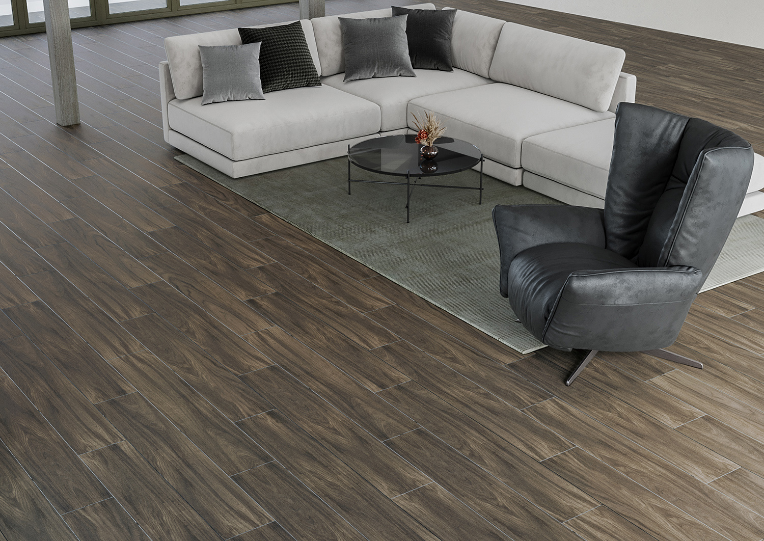 Изображение товара Керамогранит Starowood Forest Brown Matt 20x120 см - натуральное дерево, морозостойкий