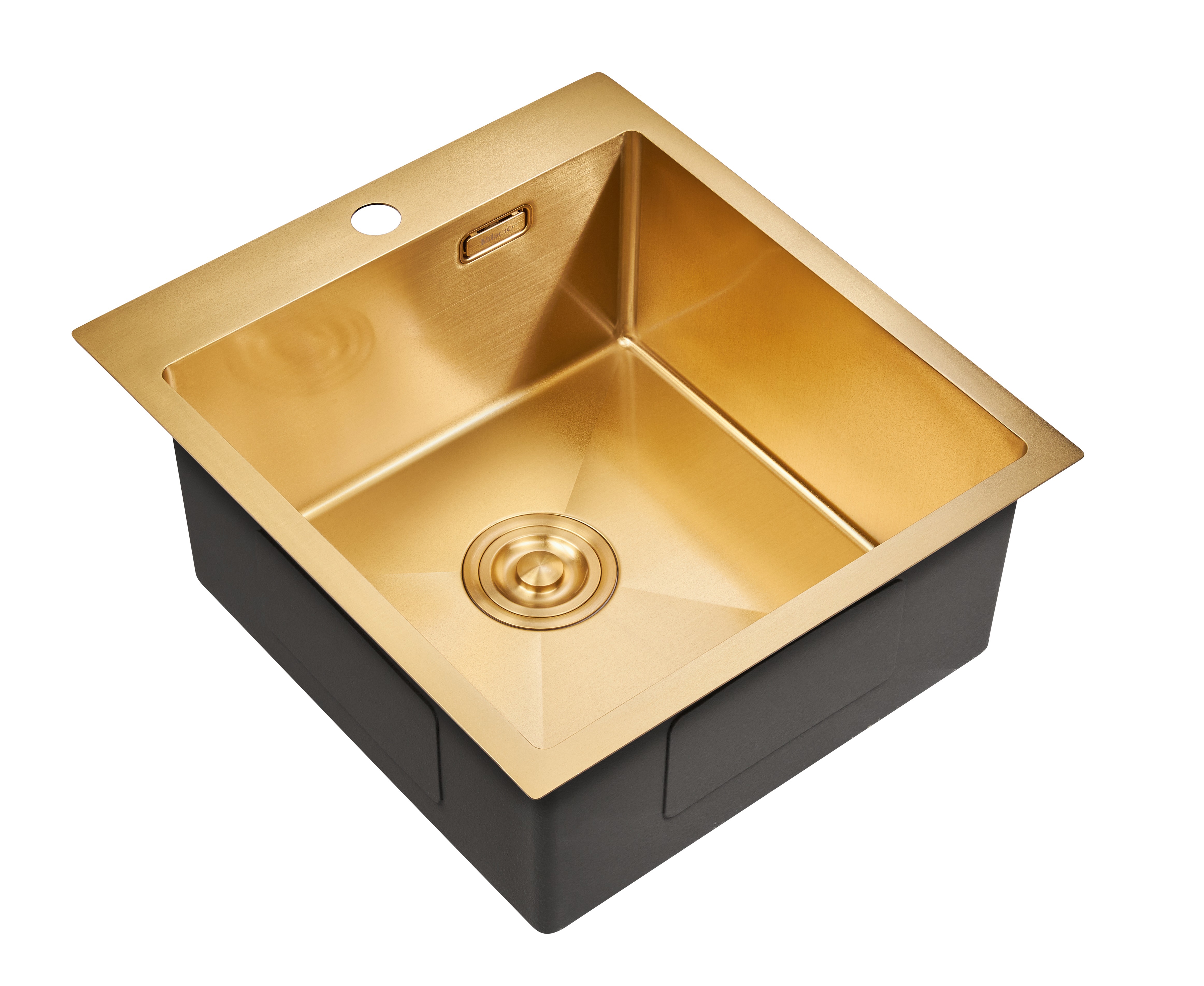 Изображение товара Врезная мойка для кухни Milacio Denia 46 51x46 см нержавеющая сталь золото