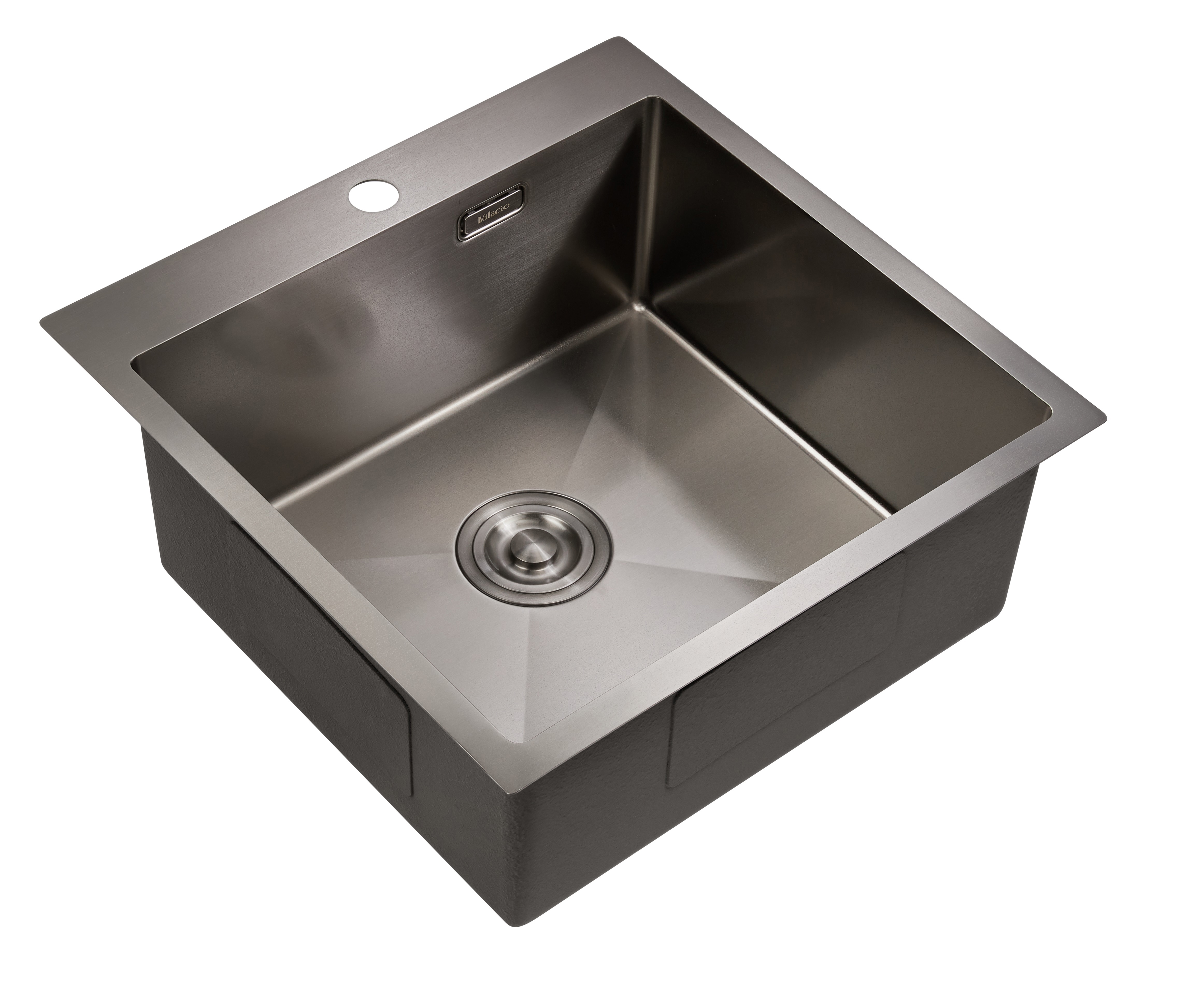 Изображение товара Мойка кухонная из нержавеющей стали Milacio Denia 51 Steel квадратная