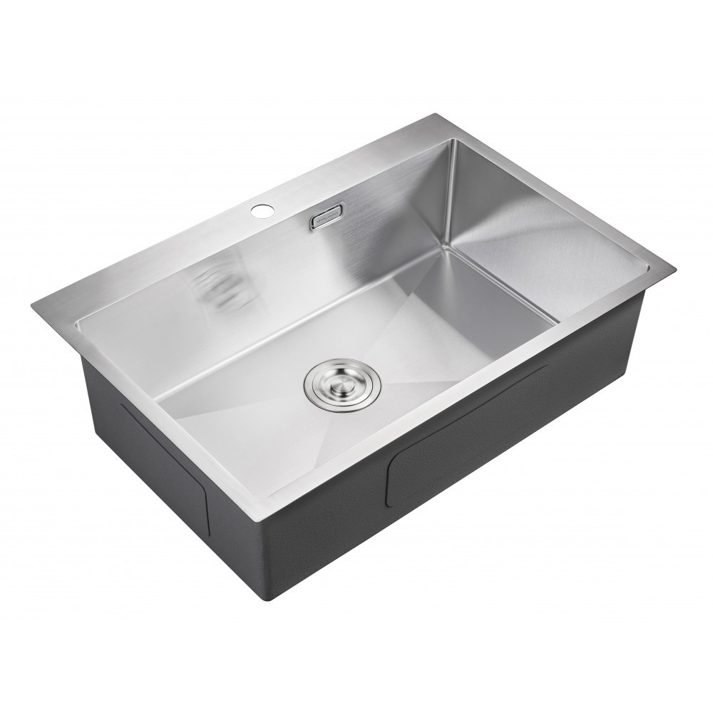 Изображение товара Мойка для кухни Milacio Denia 750 Steel MC.77508 из нержавеющей стали 75x51 см