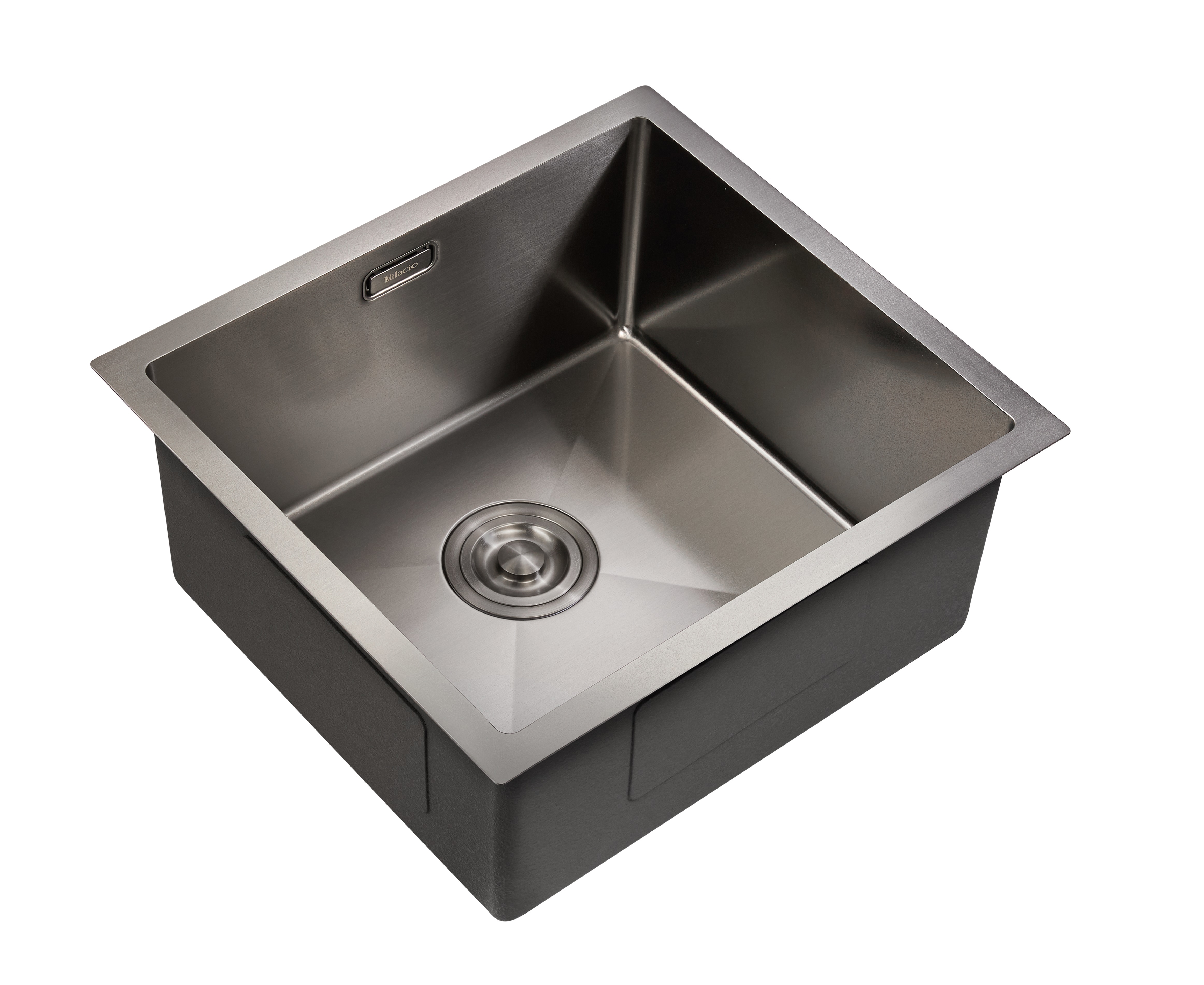 Изображение товара Врезная кухонная мойка MILACIO MC.77449, 48x48 см, нержавеющая сталь, матовая