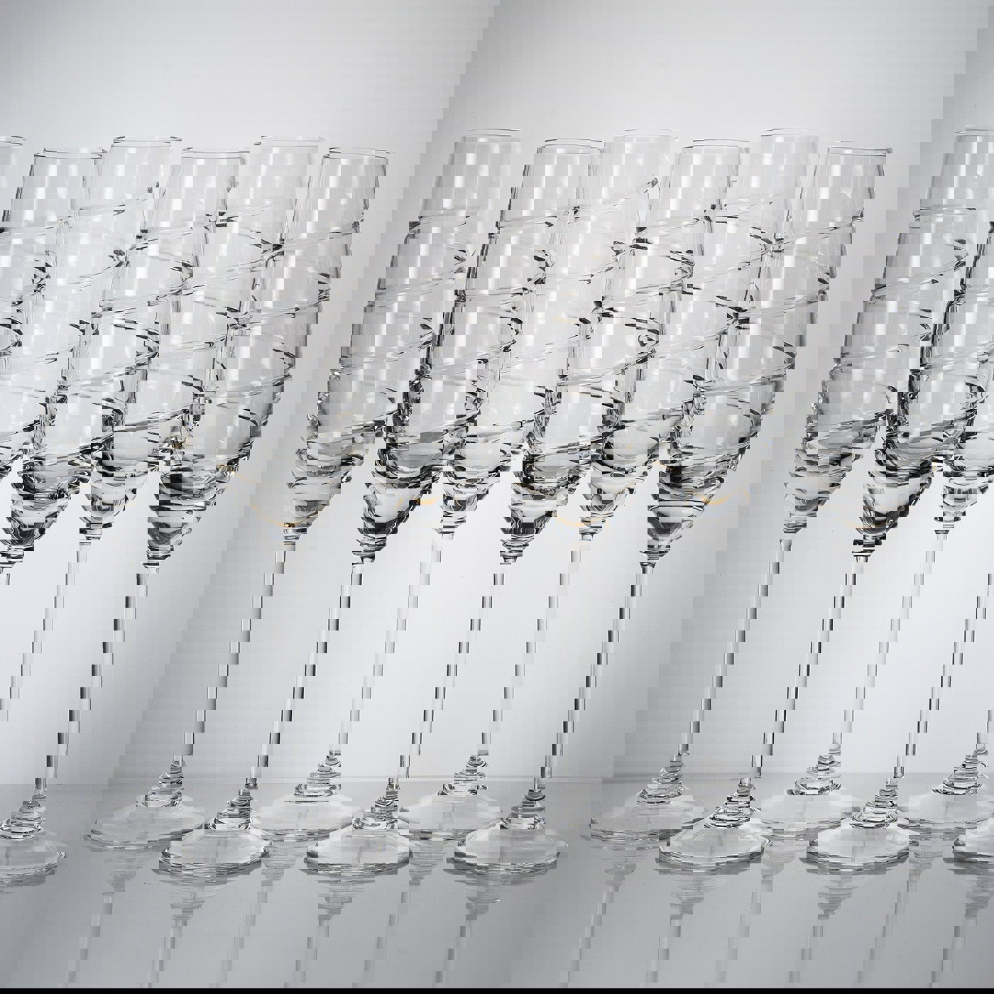 Изображение товара Набор из 6 хрустальных бокалов Неман 160 мл для шампанского и коктейлей белорусский хрусталь