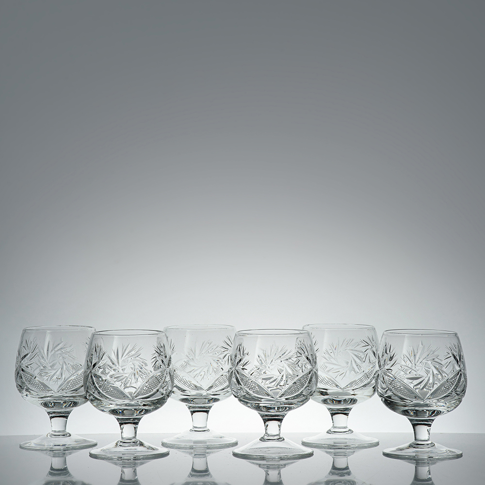 Изображение товара Набор бокалов 150 мл Неман 5290 хрусталь 6 шт прозрачный для коньяка и бренди