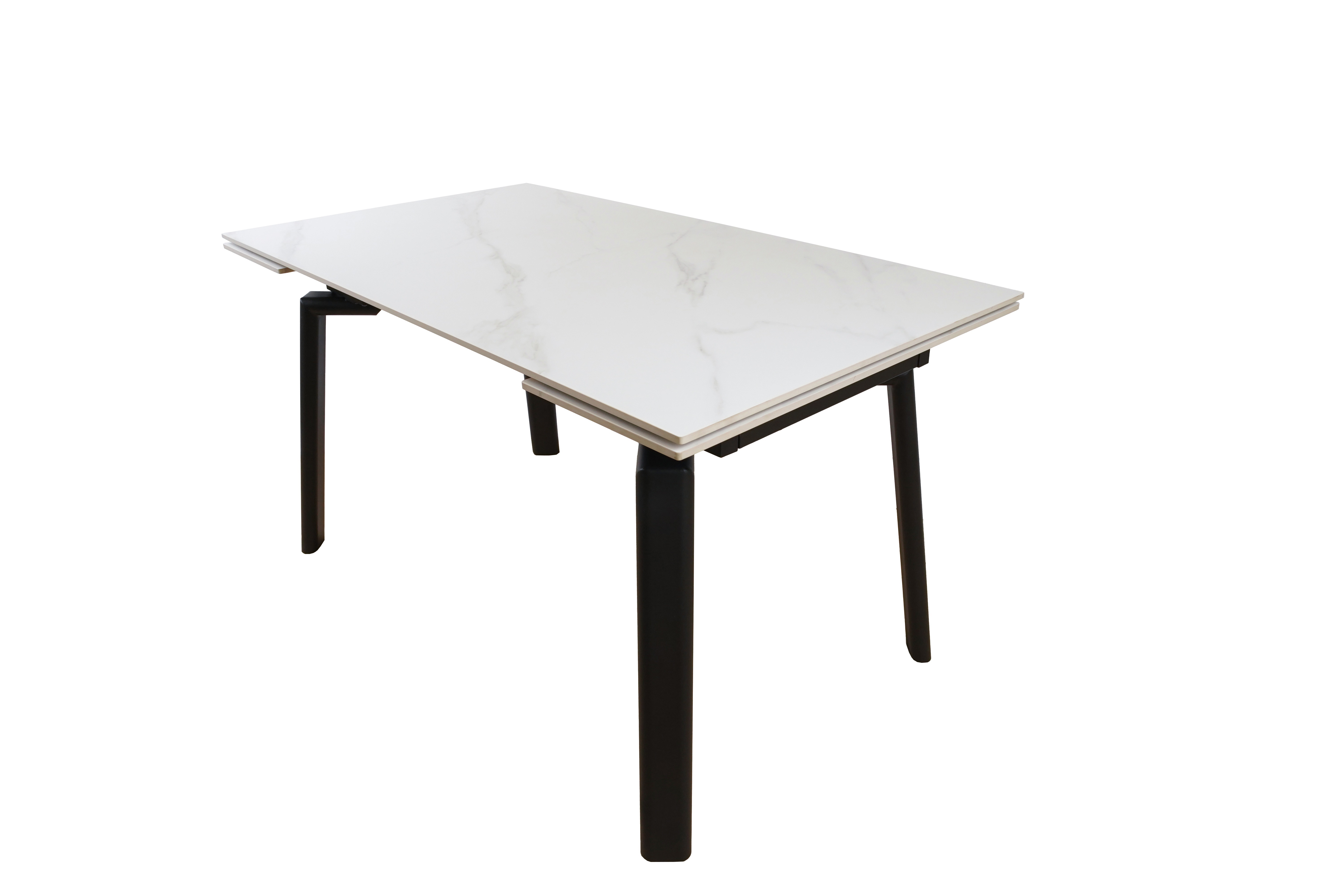 Изображение товара Кухонный стол прямоугольный Ametist комо 140x80 см искусственный камень цвет белый