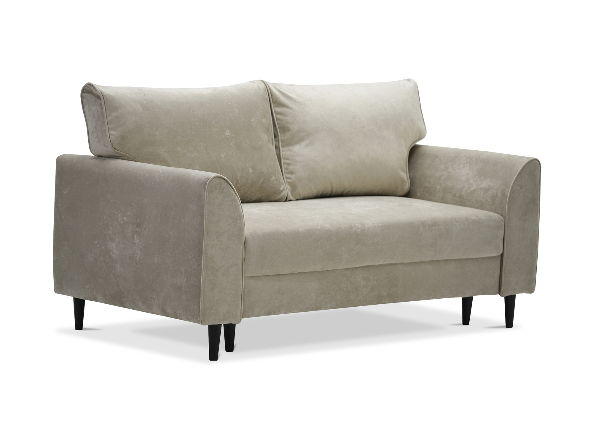 Изображение товара Разкладной диван Ладья Касита Crash 03 велюр бежевый 157х93х88 см