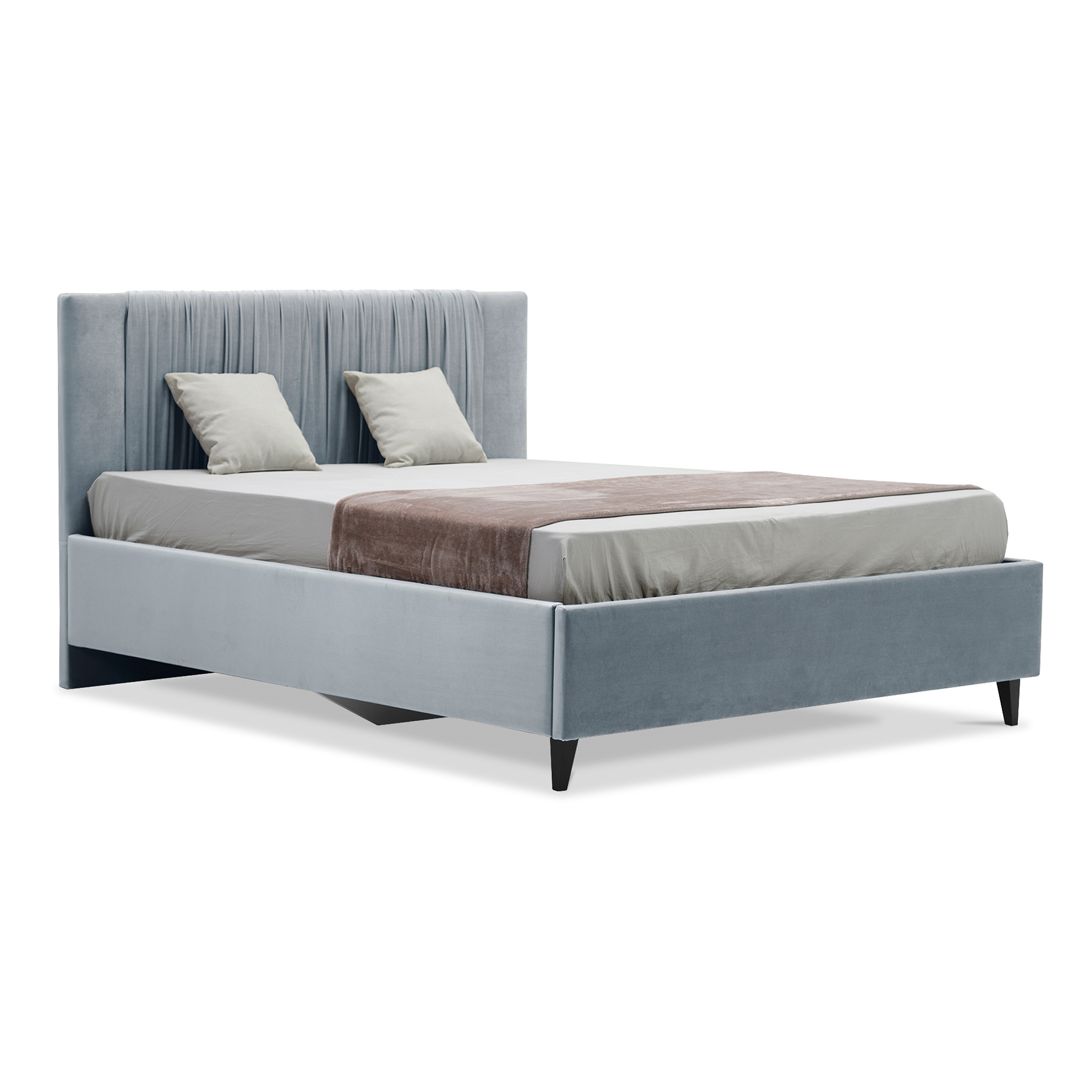 Изображение товара Двуспальная кровать Ладья Линея с подъемным механизмом и ящиками 170x214 см синяя