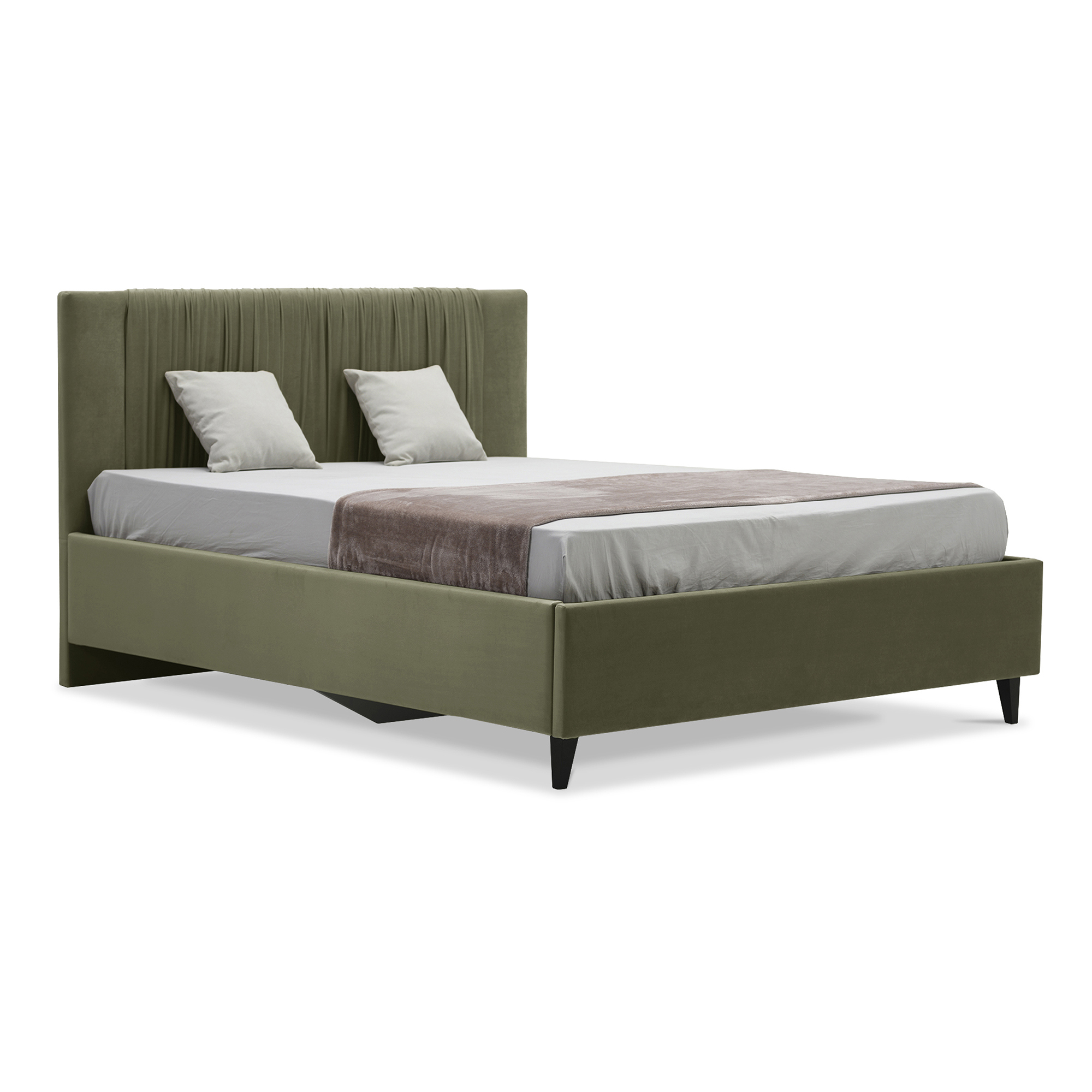 Изображение товара Кровать Ладья Линея 190 x 112 x 214 см ЛДСП подъемный механизм цвет зеленый