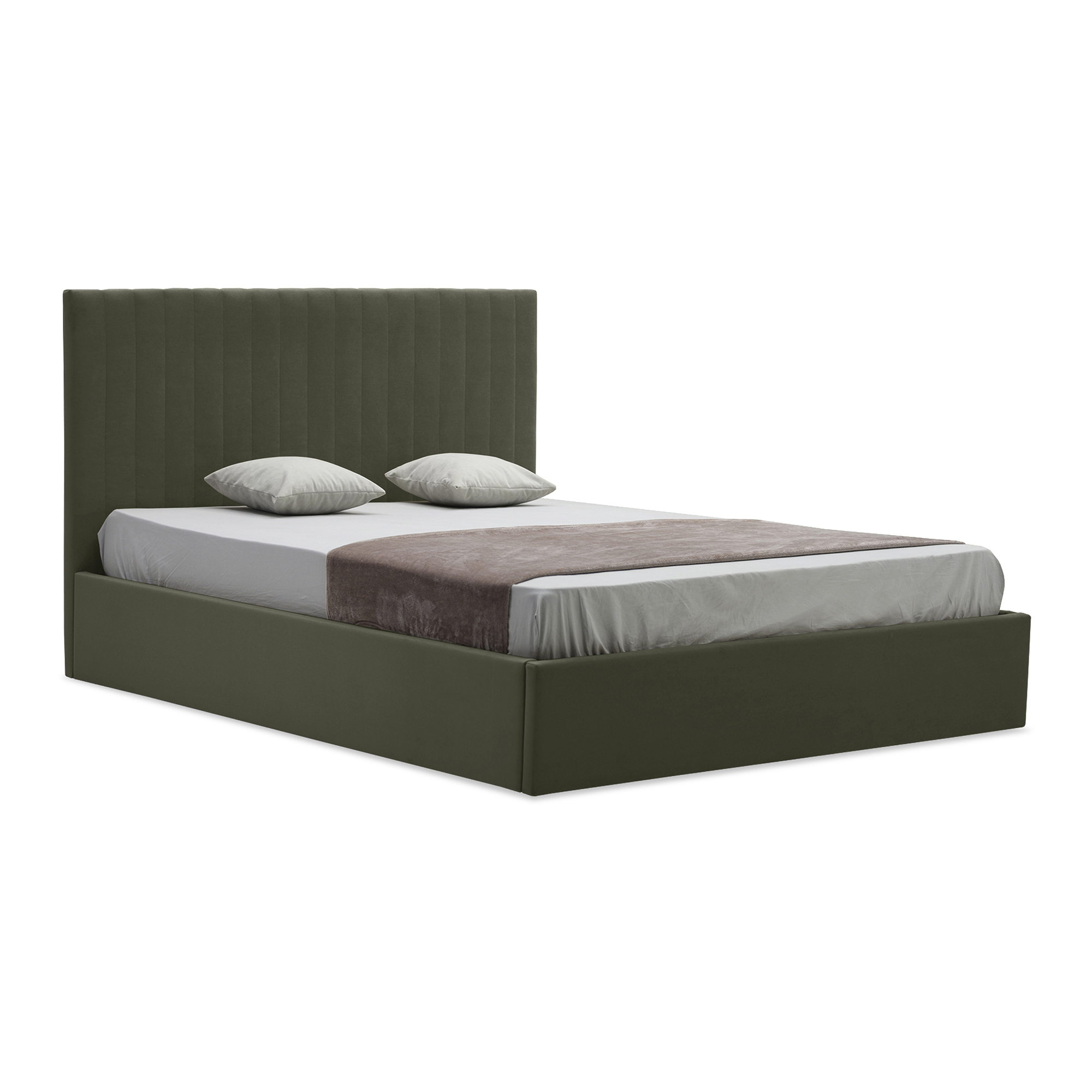 Изображение товара Кровать Ладья Кеннет 170 x 112 x 213 см дерево цвет зеленый