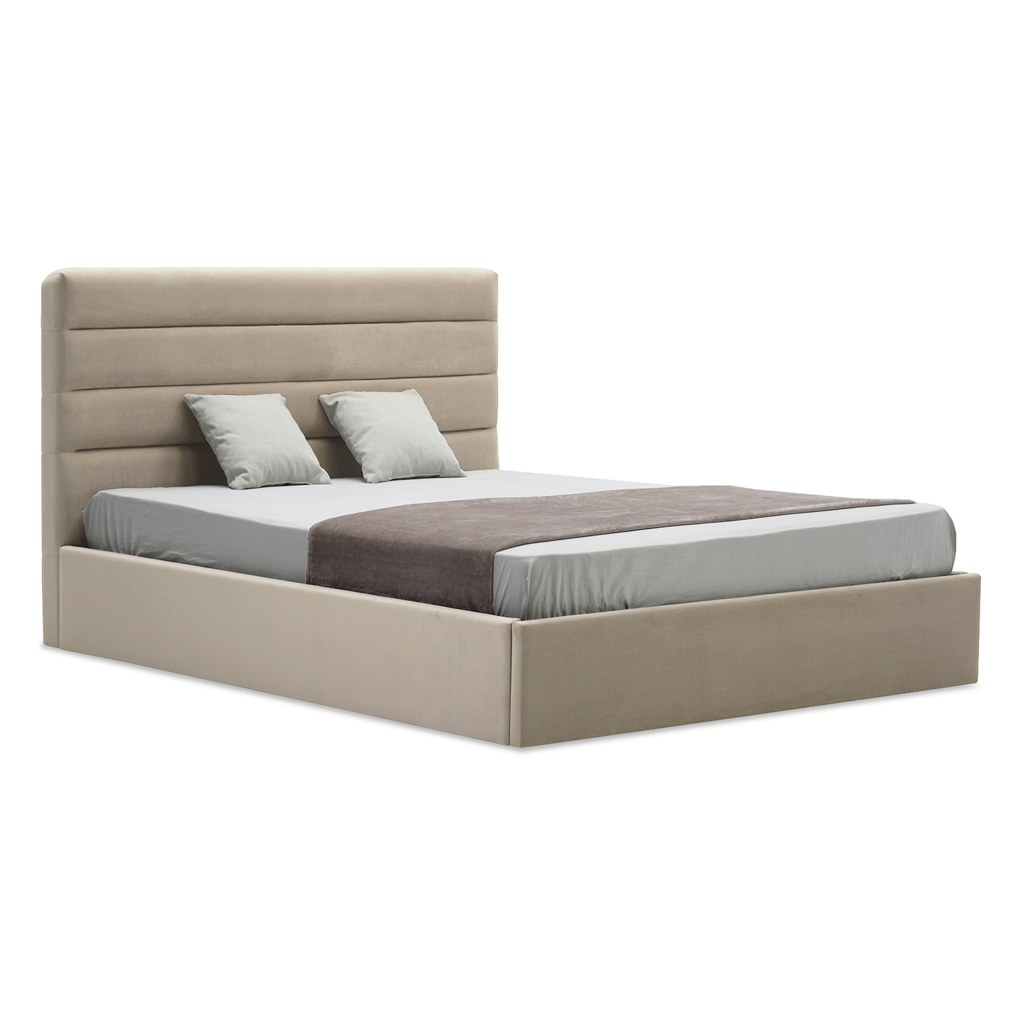 Изображение товара Кровать Ладья Тобиас 190x112x214 см с подъемным механизмом коричневый Россия