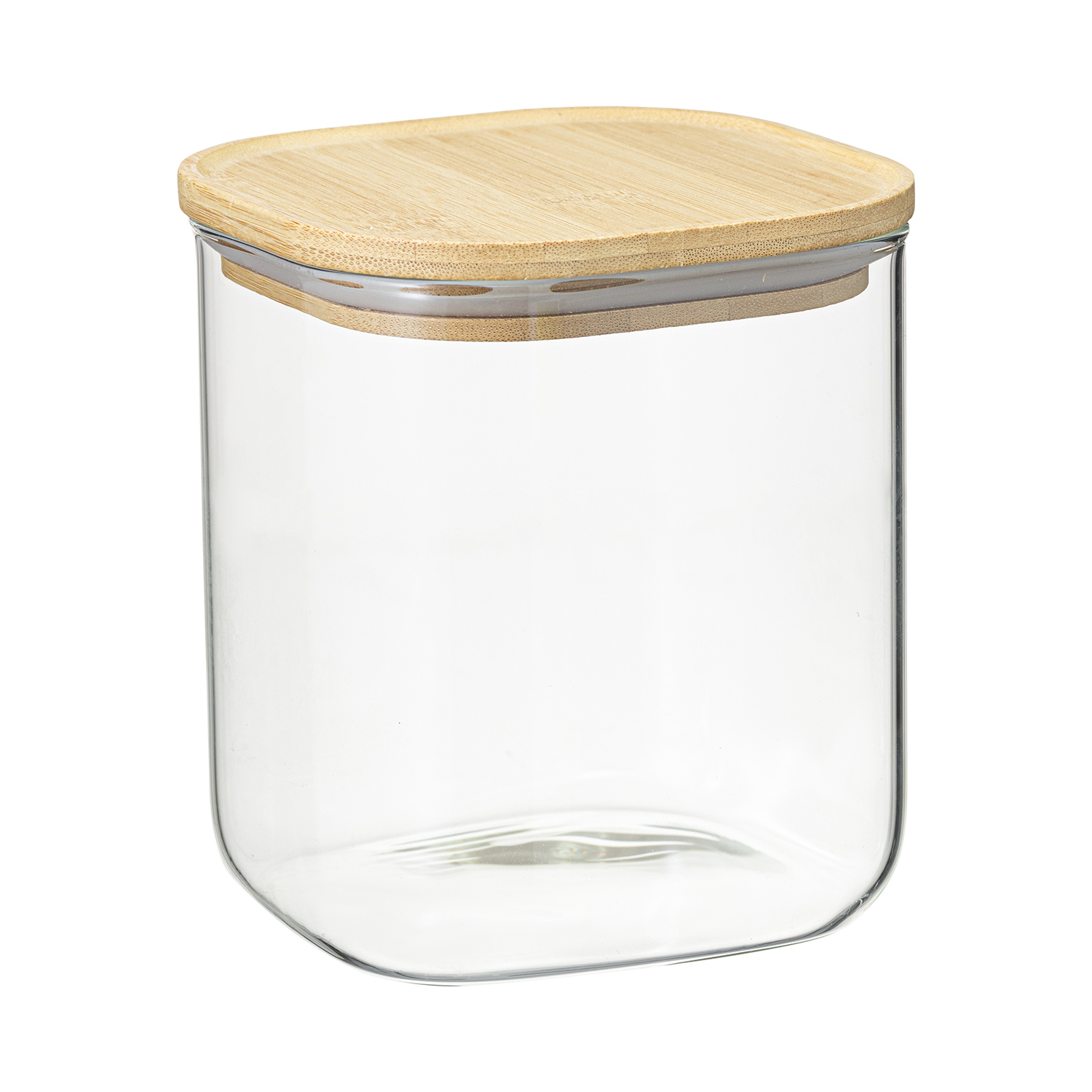 Изображение товара Банка для сыпучих продуктов Smart Solutions SS0000165 1.5 л из стекла с бамбуковой крышкой