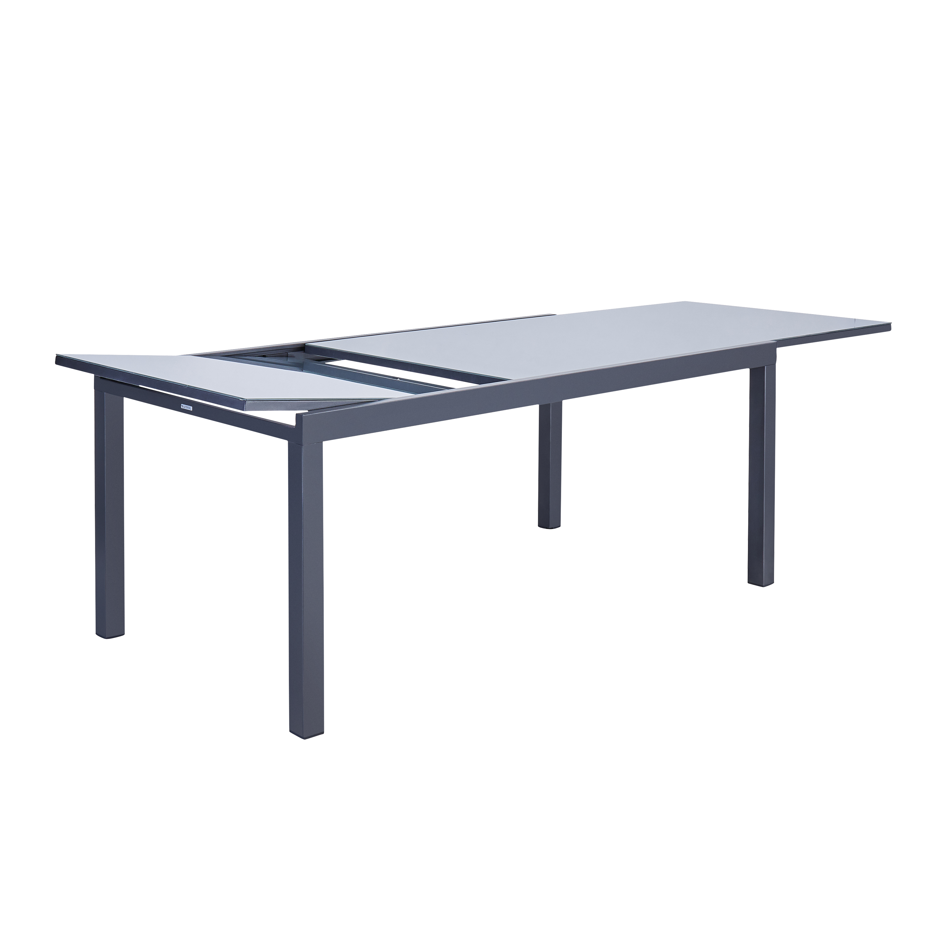 Изображение товара Стол садовый BEGINIA Lyra раздвижной 180-260x90 см металл стекло серый