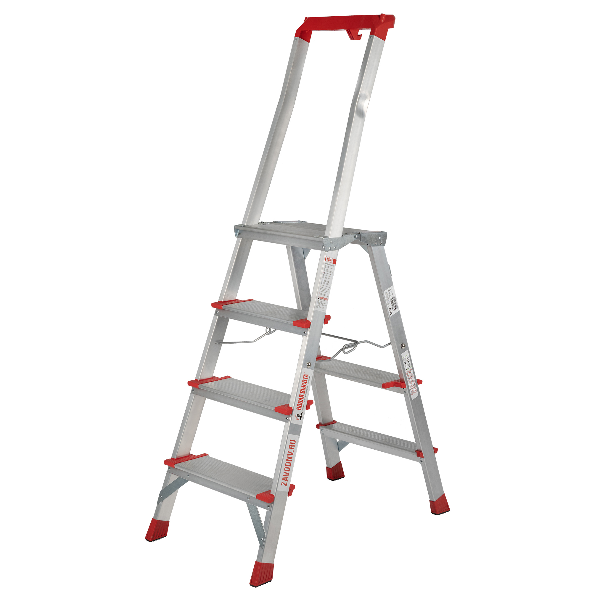 Изображение товара Алюминиевая стремянка Новая Высота NV 3138 4 ступени до 225 кг Россия