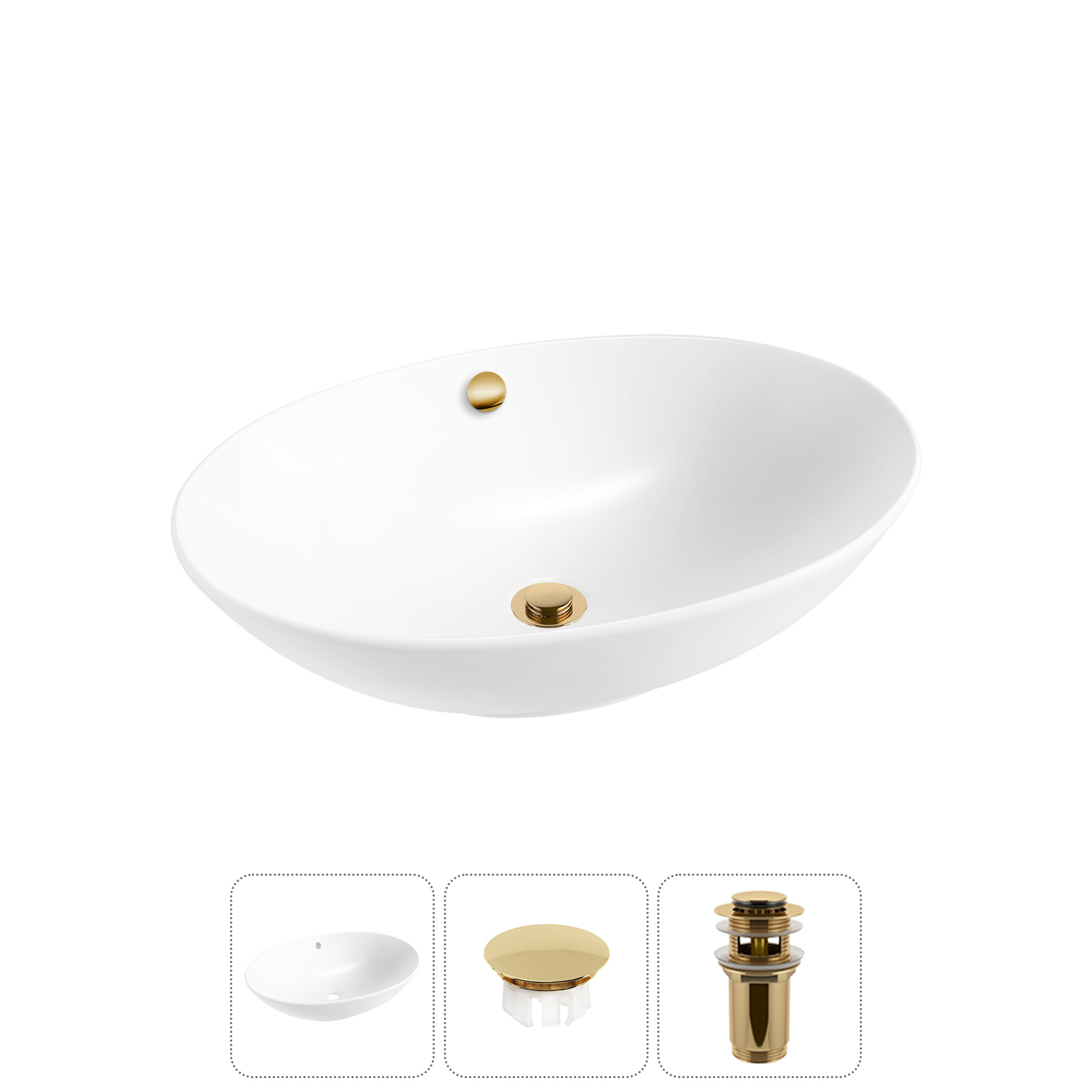 Изображение товара Раковина Wellsee Bliss 63 см 3 в 1 с атрибутами польского производства