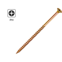 Изображение товара Саморезы по дереву DILWIS потайные острые оцинкованные 4.2x90 мм 1 кг