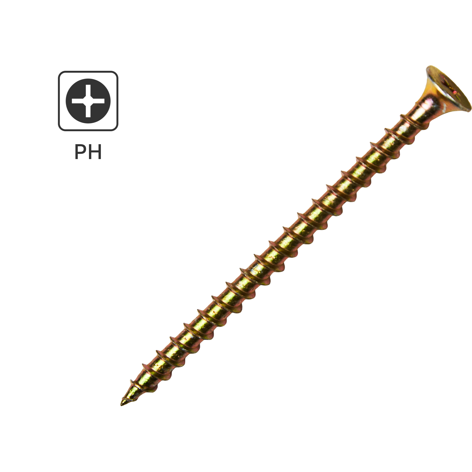 Изображение товара DILWIS потайные оцинкованные саморезы по дереву 4.2x65 мм