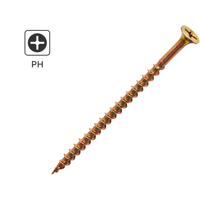 Изображение товара Саморезы по дереву DILWIS потайные острые оцинкованные 4.2x75 мм 1 кг