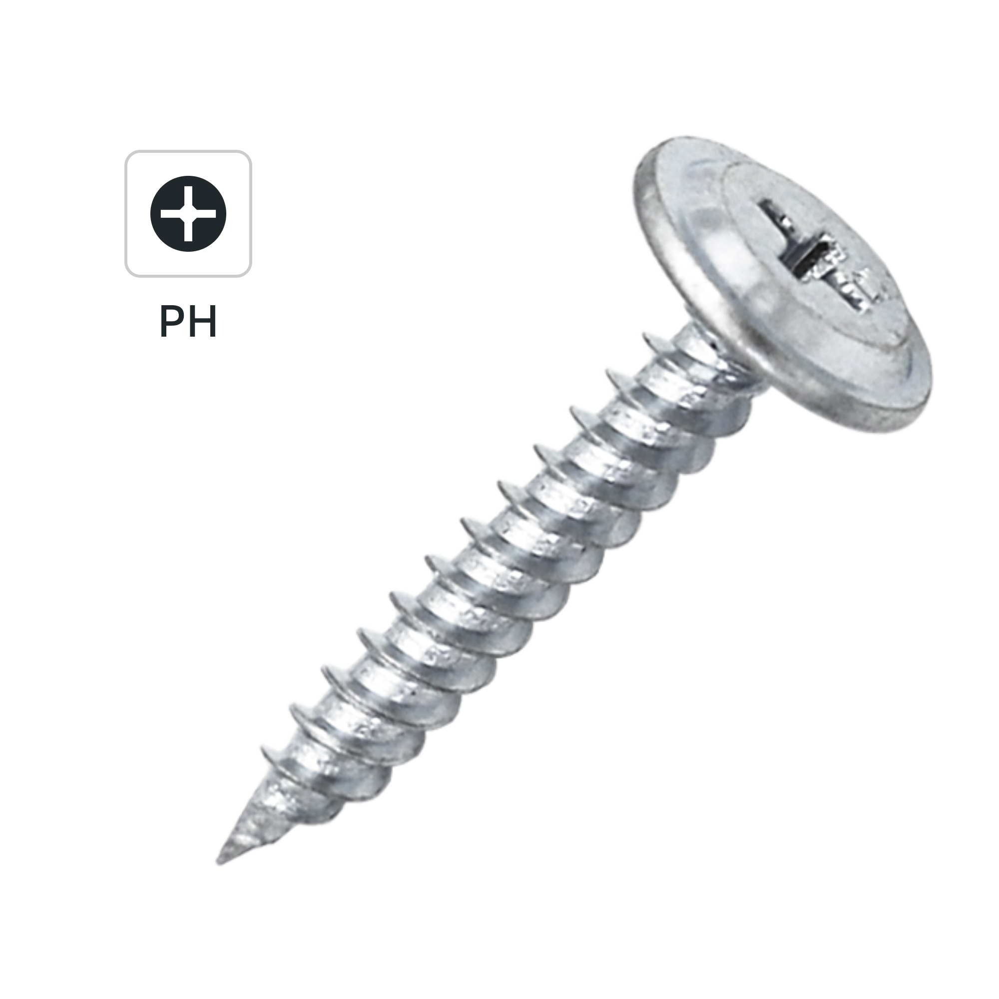 Изображение товара Саморезы по металлу DILWIS с пресс-шайбой острые оцинкованные 4.2x25 мм 1 кг