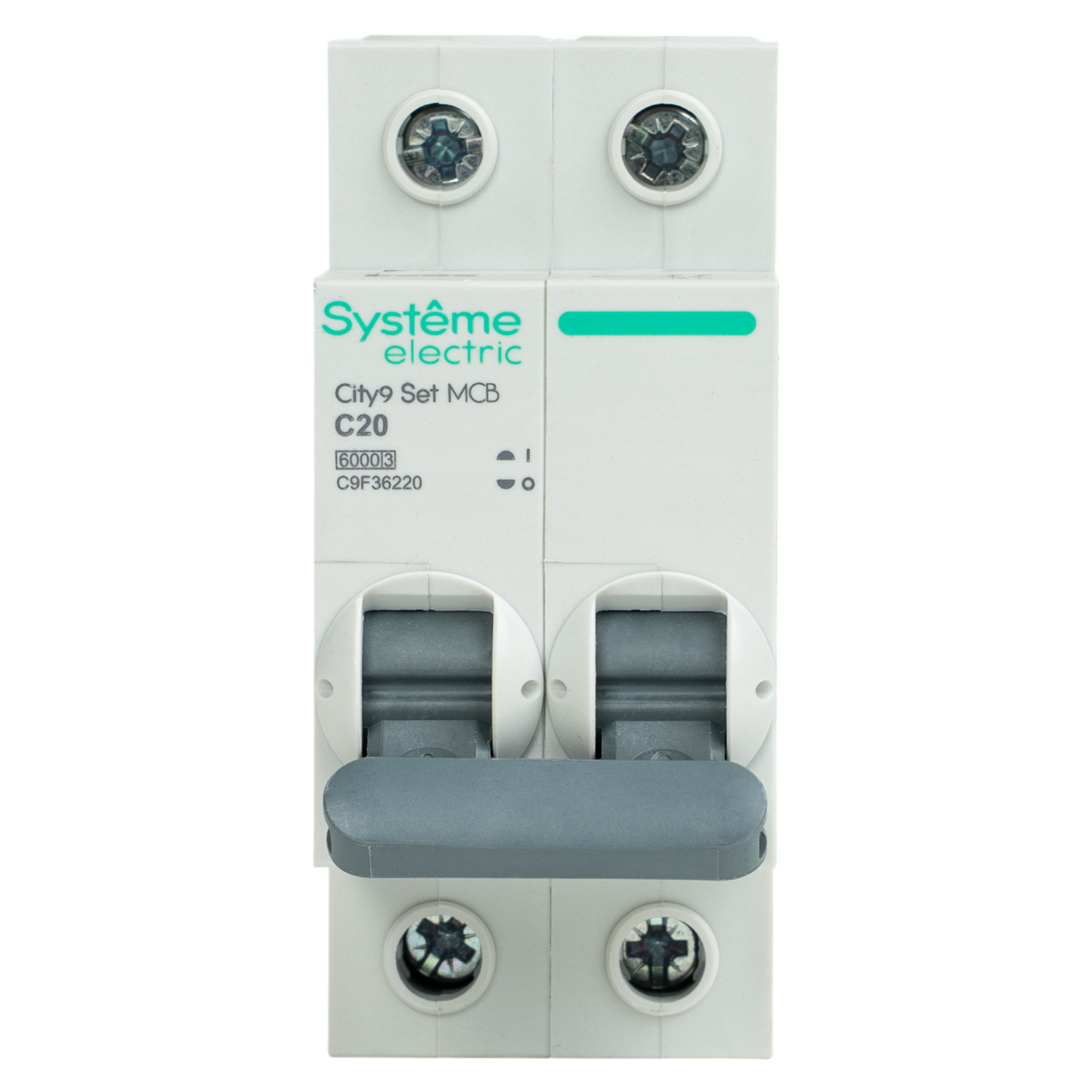 Автоматический выключатель Systeme Electric City9 Set C9F36220 2P С20 А 6 кА - 1